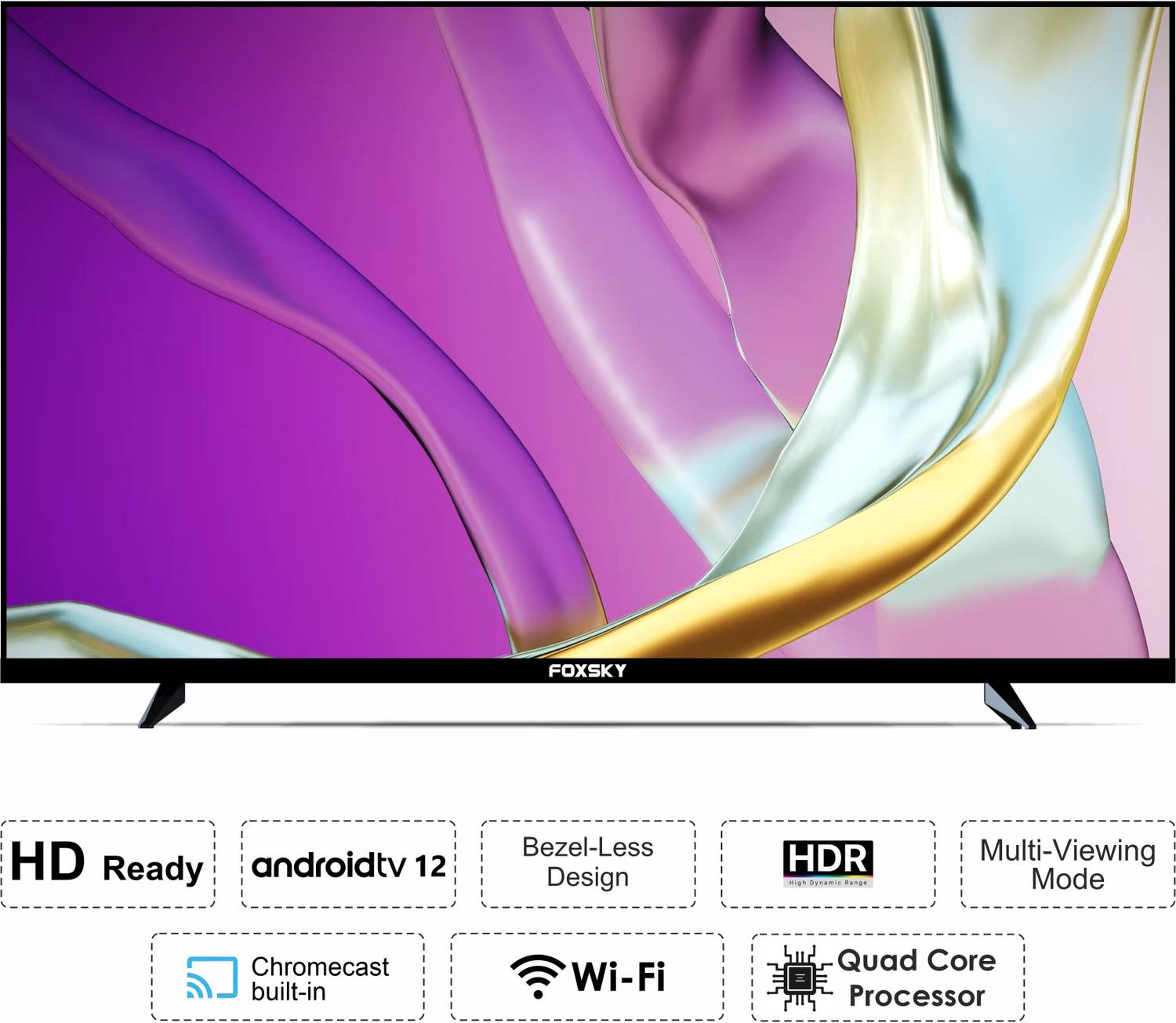 Foxsky 80 cm (32 inch) HD Ready LED Smart Android TV - Image 3