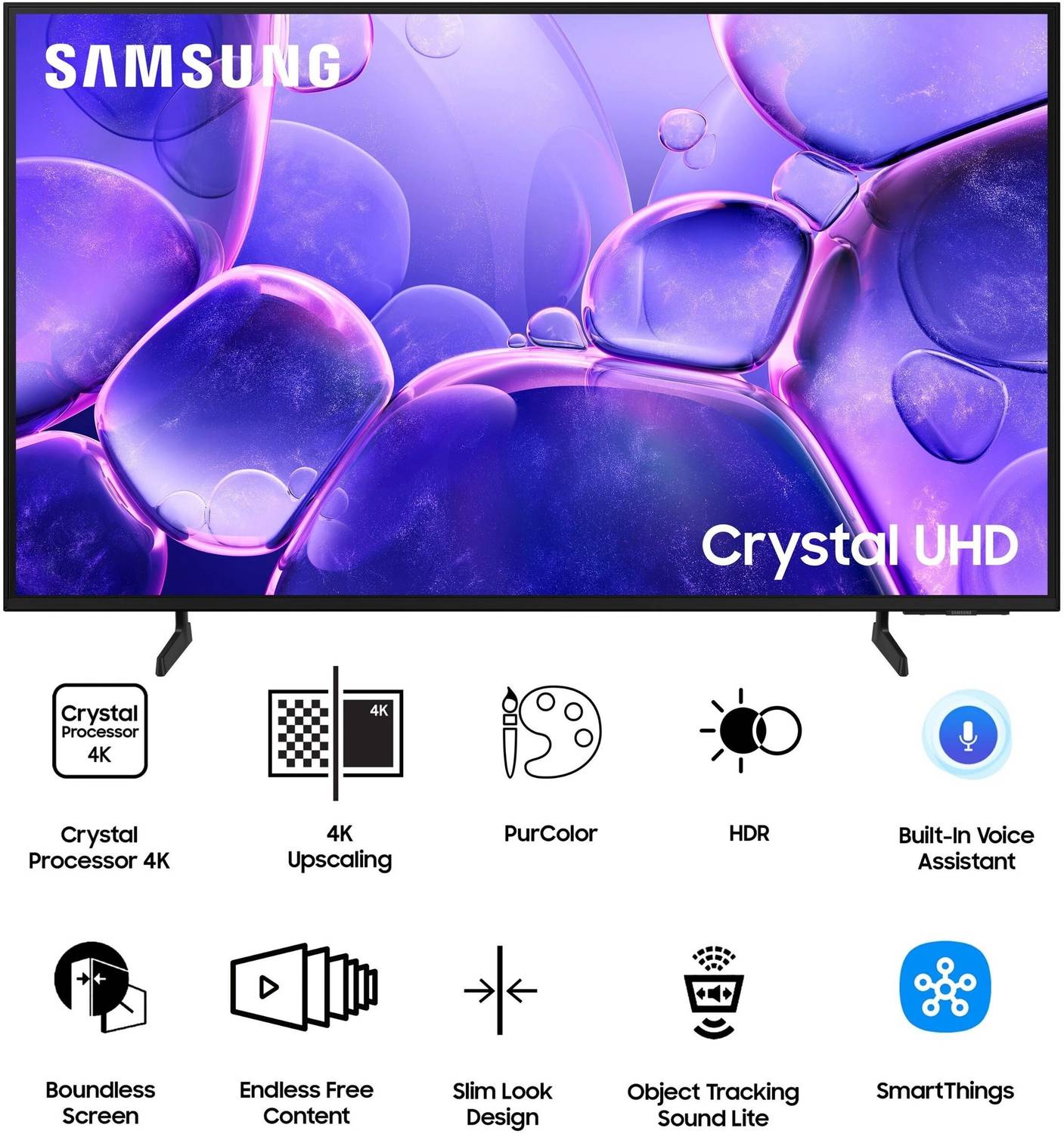 Samsung 55 inch Crystal 4K Ultra HD LED Smart TV - Image 2