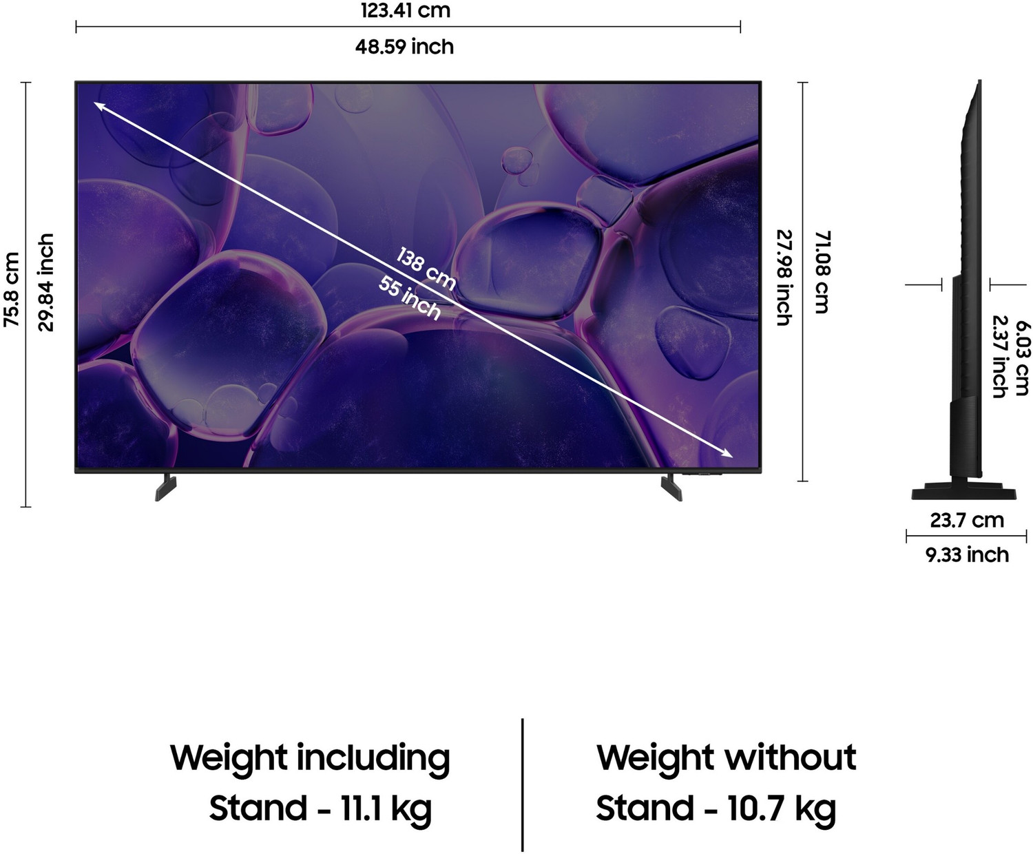 Image of Samsung Crystal 4K 138 cm (55 inch) Ultra HD (4K) LED Smart Tizen TV