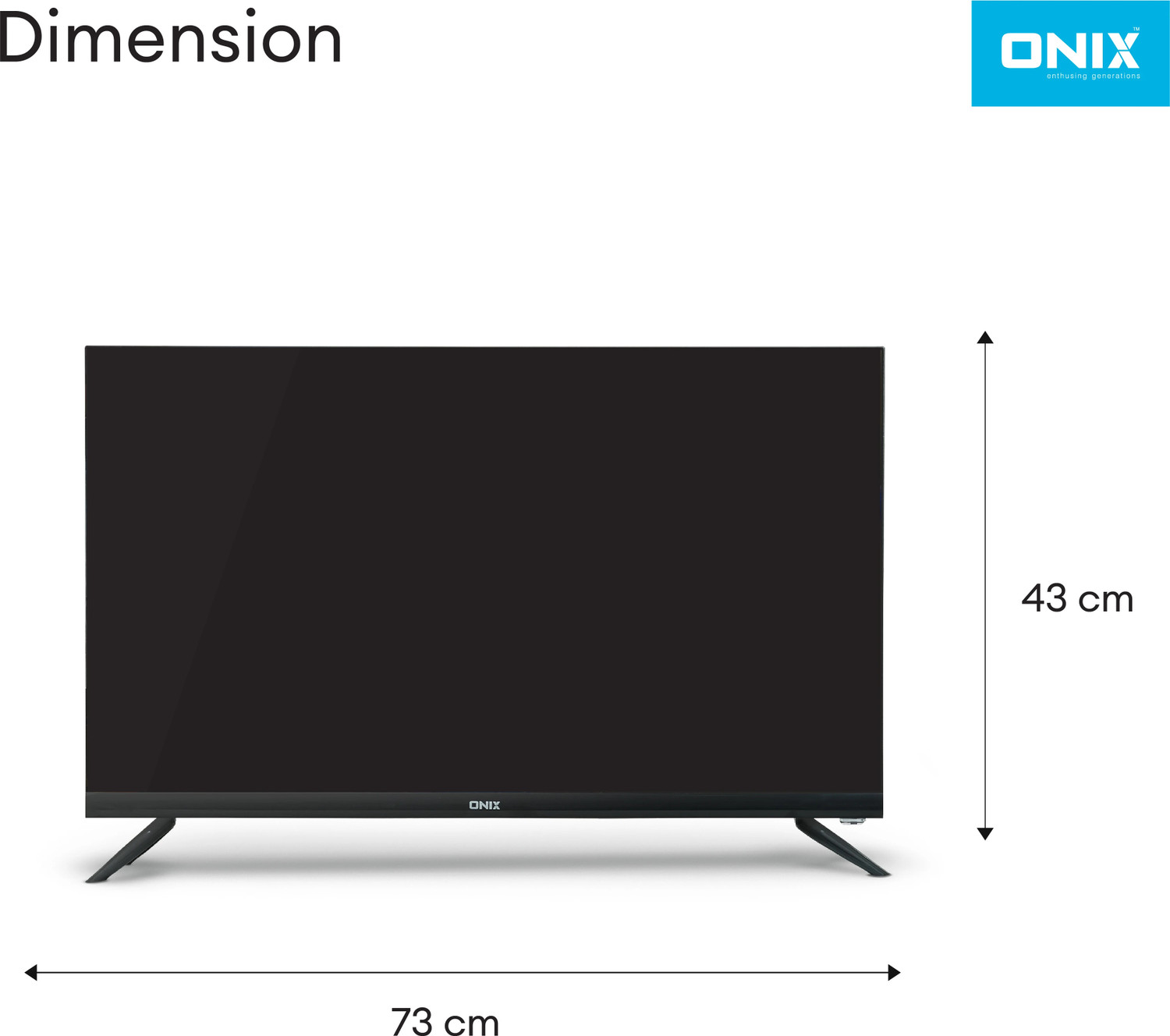 Image of Onix 80 cm (32 inch) HD Ready LED Smart Android TV with 60Hz Refresh Rate | 4GB ROM | HDMI ARC | 1-Year Warranty