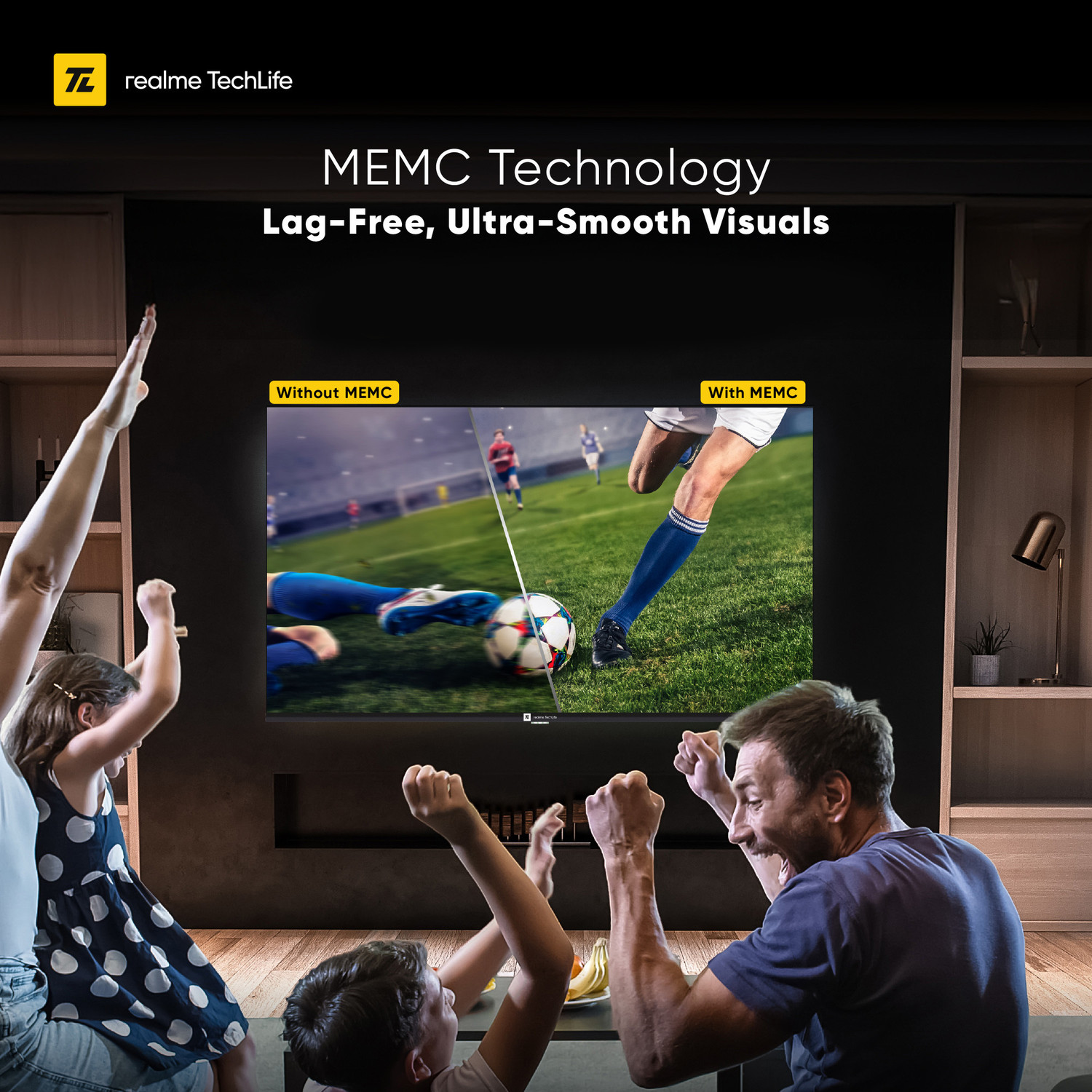 Image of realme TechLife 109 cm (43 inch) QLED Ultra HD (4K) Smart Google TV 2026 Edition