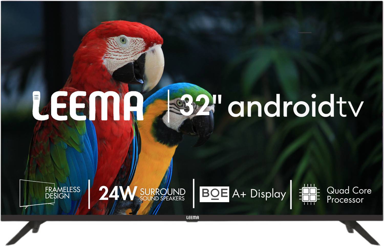 LEEMA 80 cm (32 inch) HD Ready LED Smart Android TV with Wall Mou