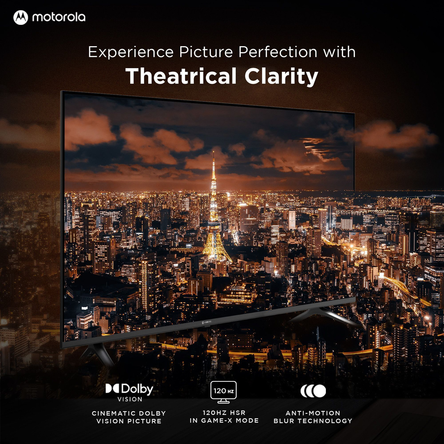 Image of MOTOROLA 191 cm (75 inch) QLED Ultra HD (4K) Smart Google TV