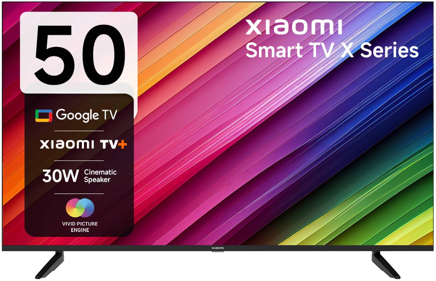 XIAOMI X Series 125 cm (50 inch) Ultra HD (4K) LED Smart Google TV with 4K Dolby Vision | HDR 10 | Dolby Audio |,DTS X | DTS Virtual: X | Vivid Picture Engine