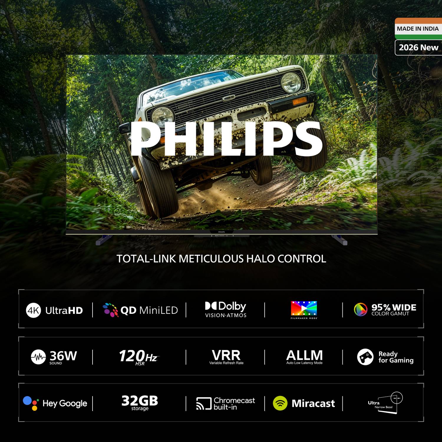 Philips 55 inch 4K Mini LED Smart TV 2025 Edition - Image 2