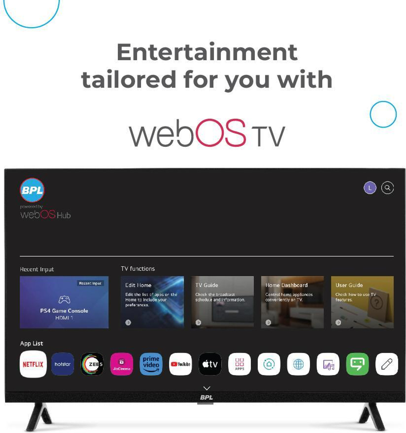 Image of BPL 80 cm (32 inch) QLED Ultra HD (4K) Smart WebOS TV