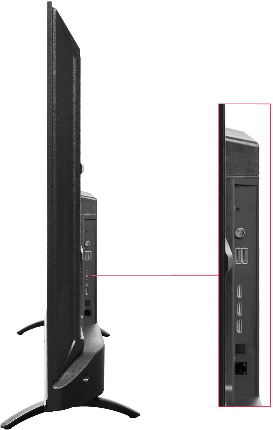 Image of Compaq 140 cm (55 inch) Ultra HD (4K) LED Smart Android TV with 2 GB RAM, Dolby Audio, Bezel-less Screen,WCG+