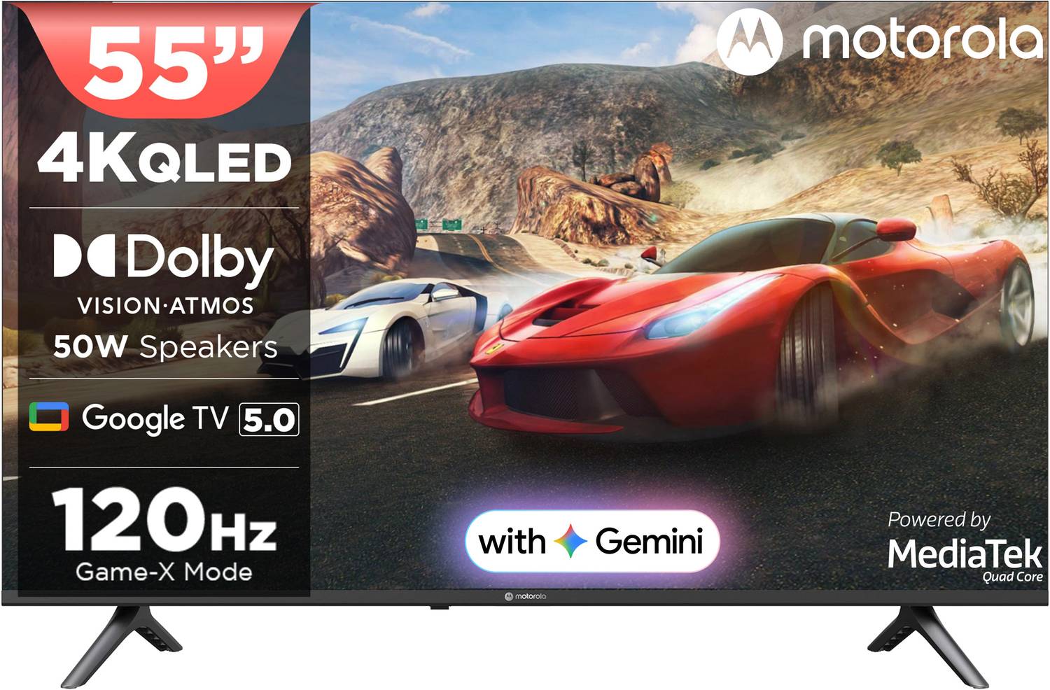 Motorola 55 inch QLED 4K Smart TV 2025 - Image 1