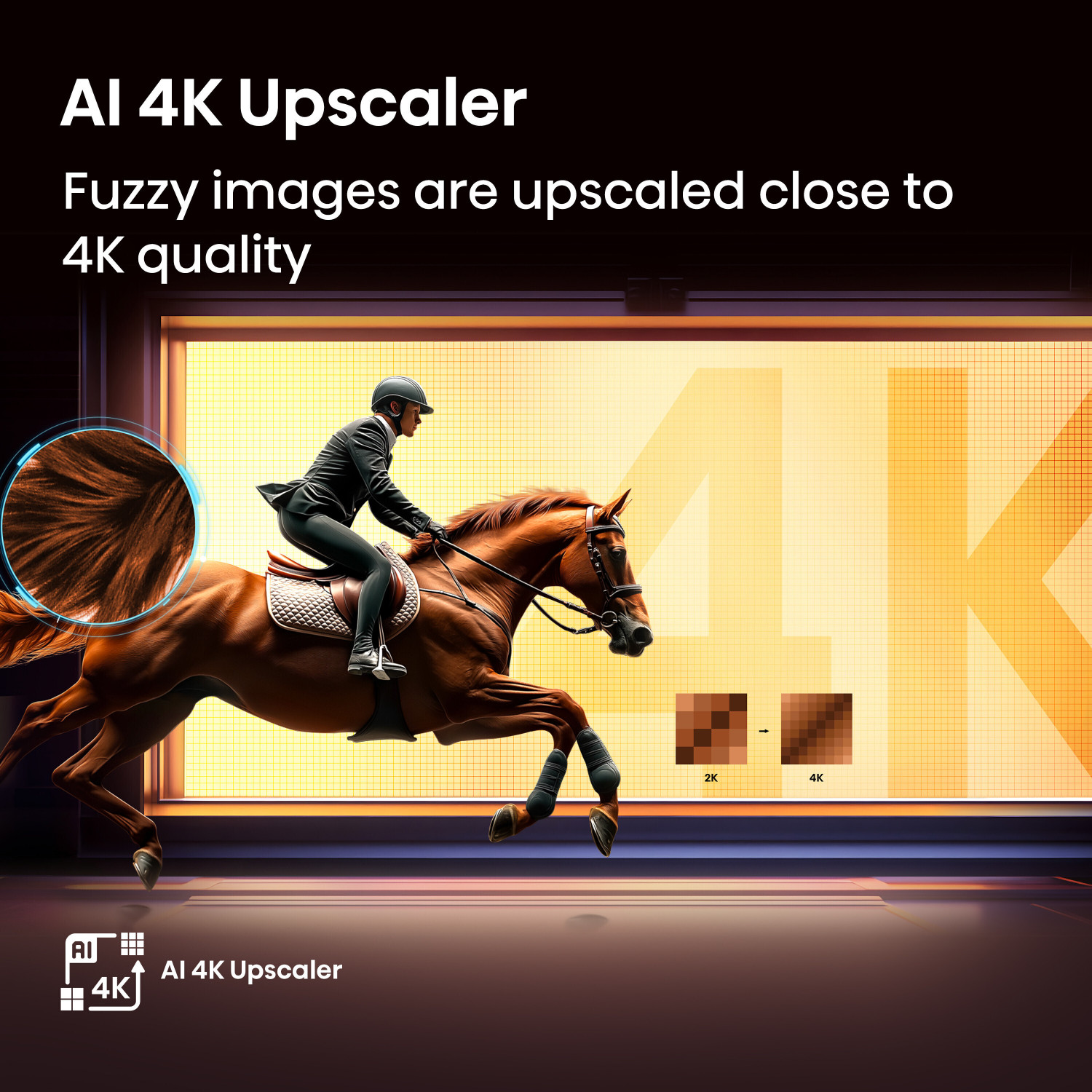 Image of Hisense 85E7Q 215 cm (85 inch) QLED Ultra HD (4K) Smart VIDAA TV with Dolby Vision Atmos, 120 High Refresh Rate, AI 4K Upscaler