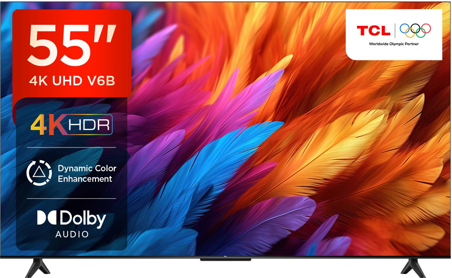 TCL V6B 139 cm (55 inch) Ultra HD (4K) LED Smart Google TV with 2
