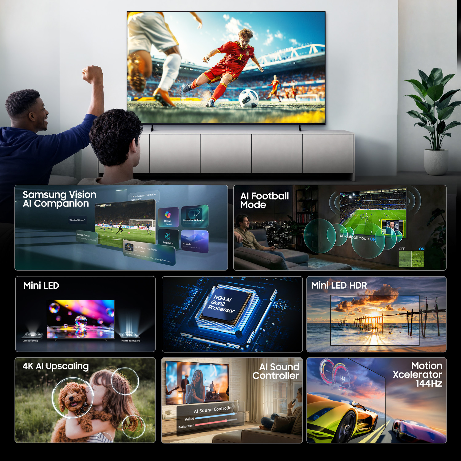 Image of Samsung 163 cm (65 inch) Ultra HD (4K) Mini LED Smart One UI Tizen TV 2026 Edition
