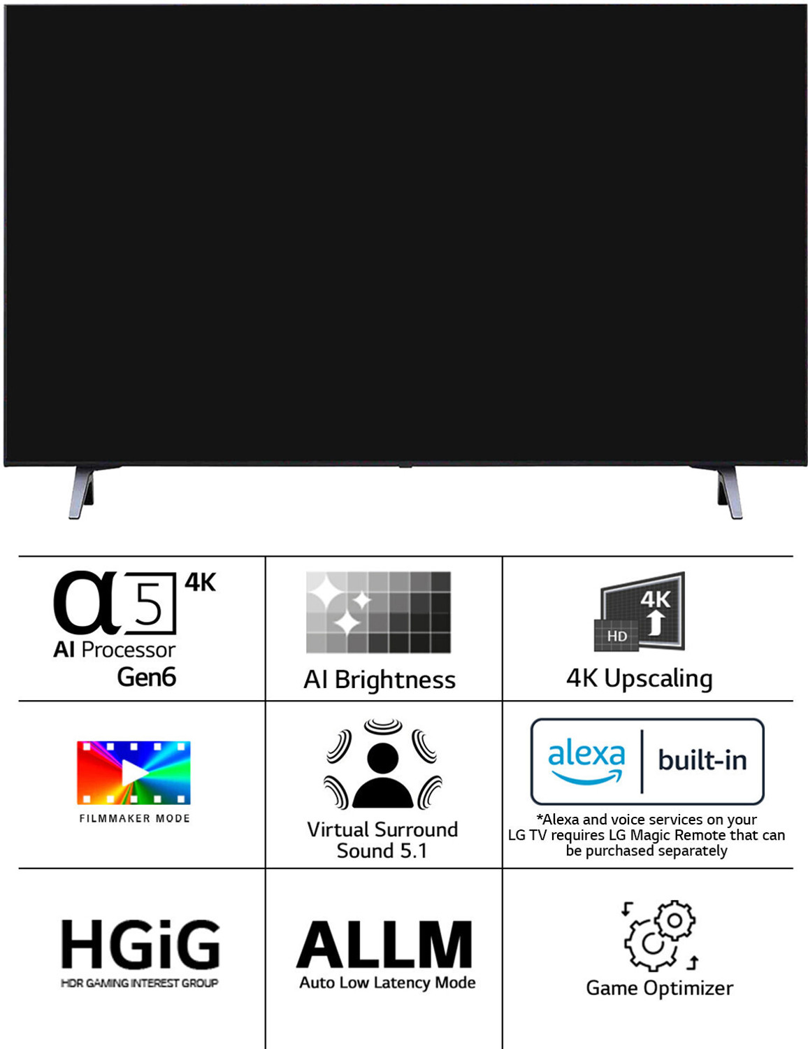 Image of LG UR7500 108 cm (43 inch) Ultra HD (4K) LED Smart WebOS TV with Alpha5 AI Processor 4K Gen6, AI Picture Pro, 4K Upscaling, 60 Hz Refresh Rate, Game Optimizer, Magic Remote Capability, 5-Year Guaranteed with New OS Experience