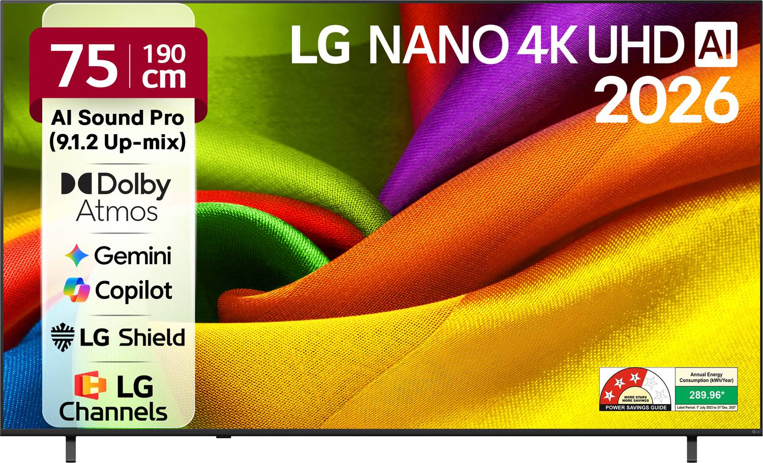 AI NU87 190 cm (75 inch) Ultra HD (4K) LED Smart WebOS TV 2026 Ed