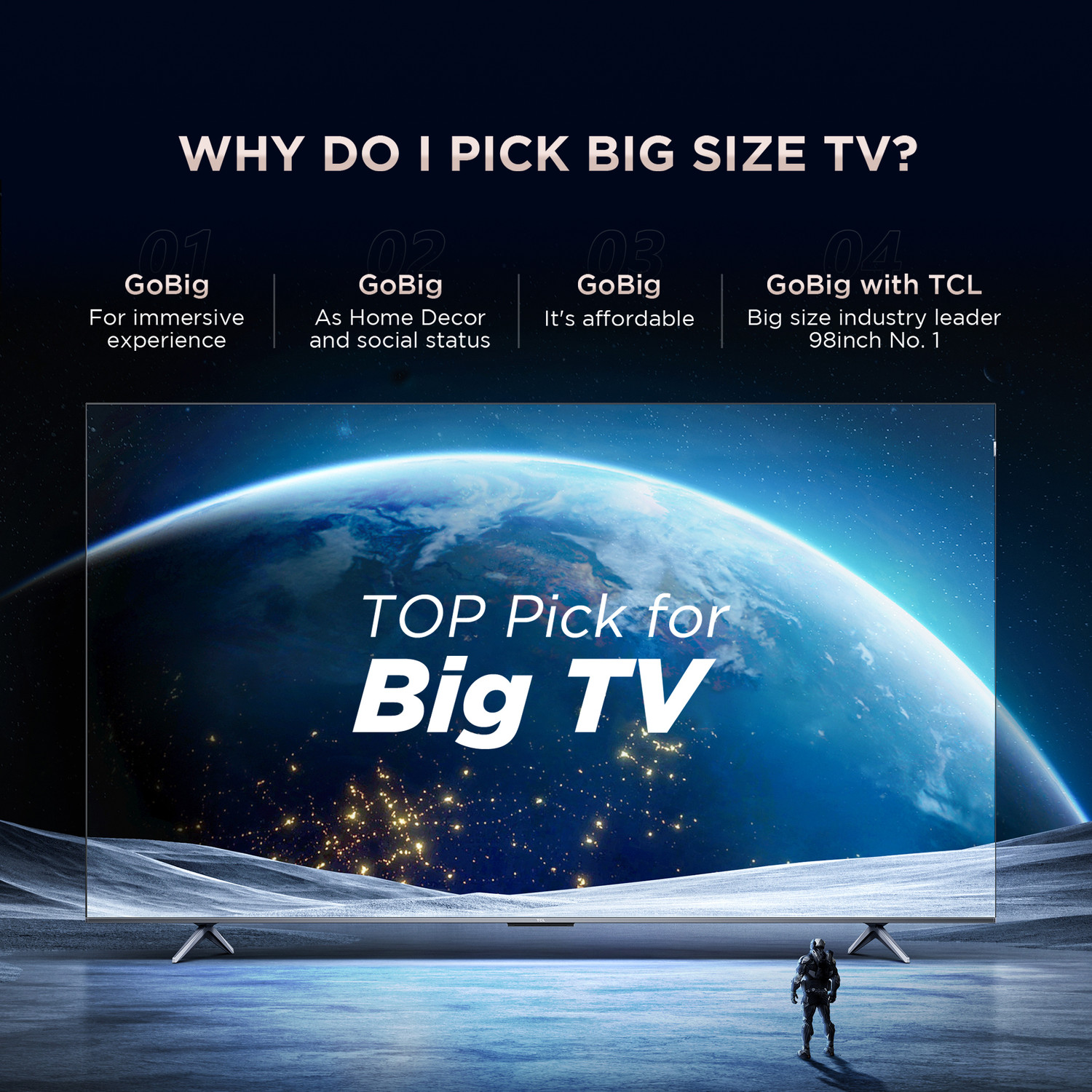 Image of TCL V6B 189 cm (75 inch) Ultra HD (4K) LED Smart Google TV with 24W Audio and Metallic Bezel-Less