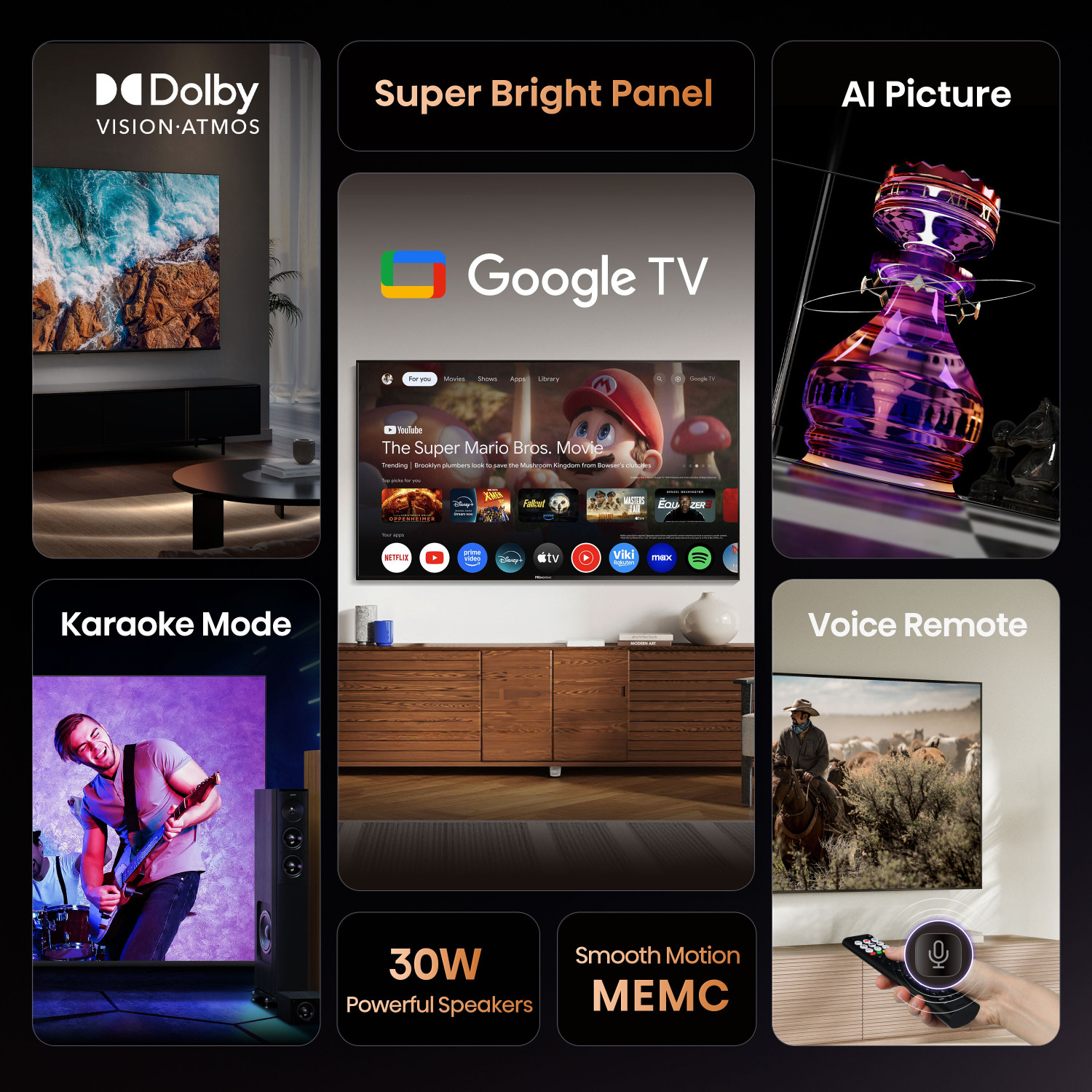 Image of Hisense 126 cm (50 inch) Ultra HD (4K) LED Smart Google TV