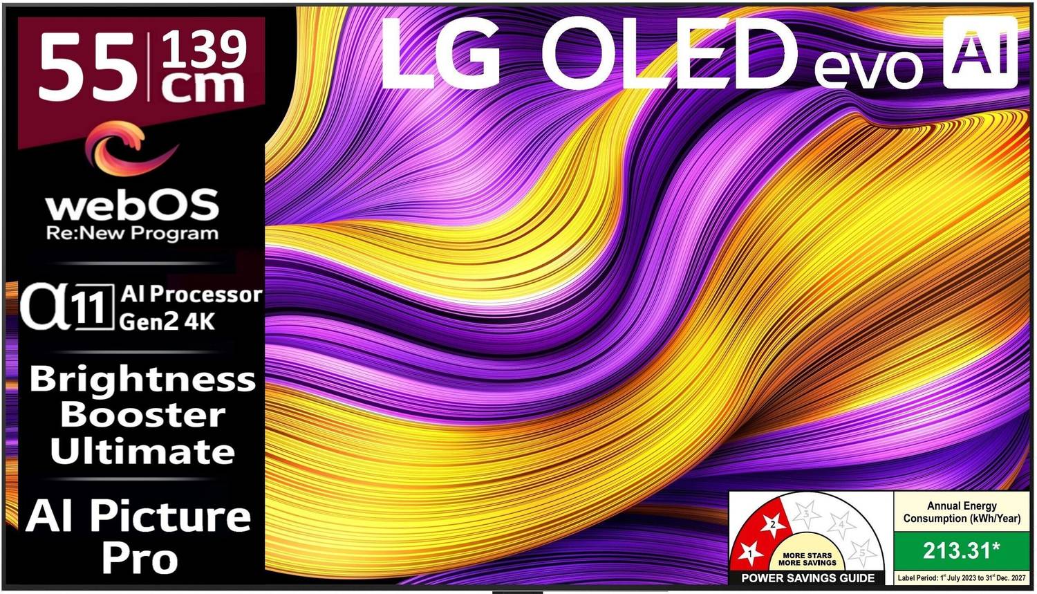 LG evo AI G5 139 cm (55 inch) OLED Ultra HD (4K) Smart WebOS TV w