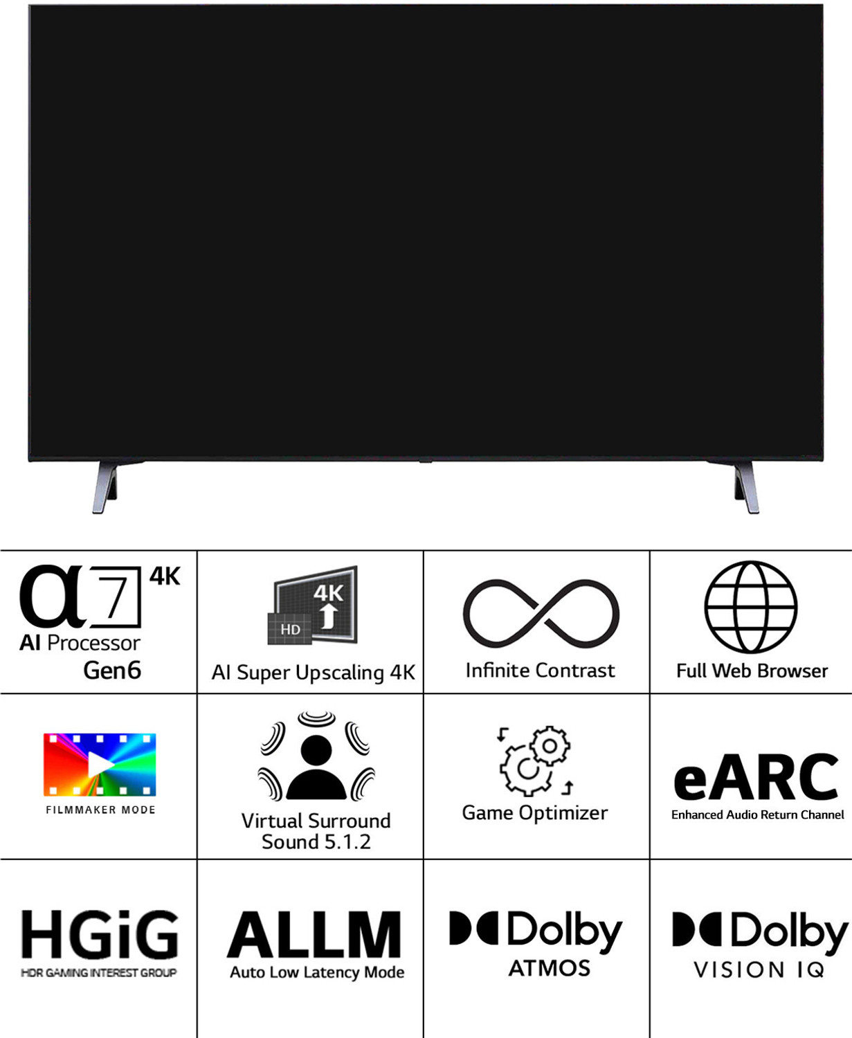 Image of LG OLED A3 139 cm (55 inch) OLED Ultra HD (4K) Smart WebOS TV with AI Processor 4K Gen6, AI Piz Refresh Rate, Game Optimizer, Magic Remote Control, 5-Year Guaranteed with New OS Experience