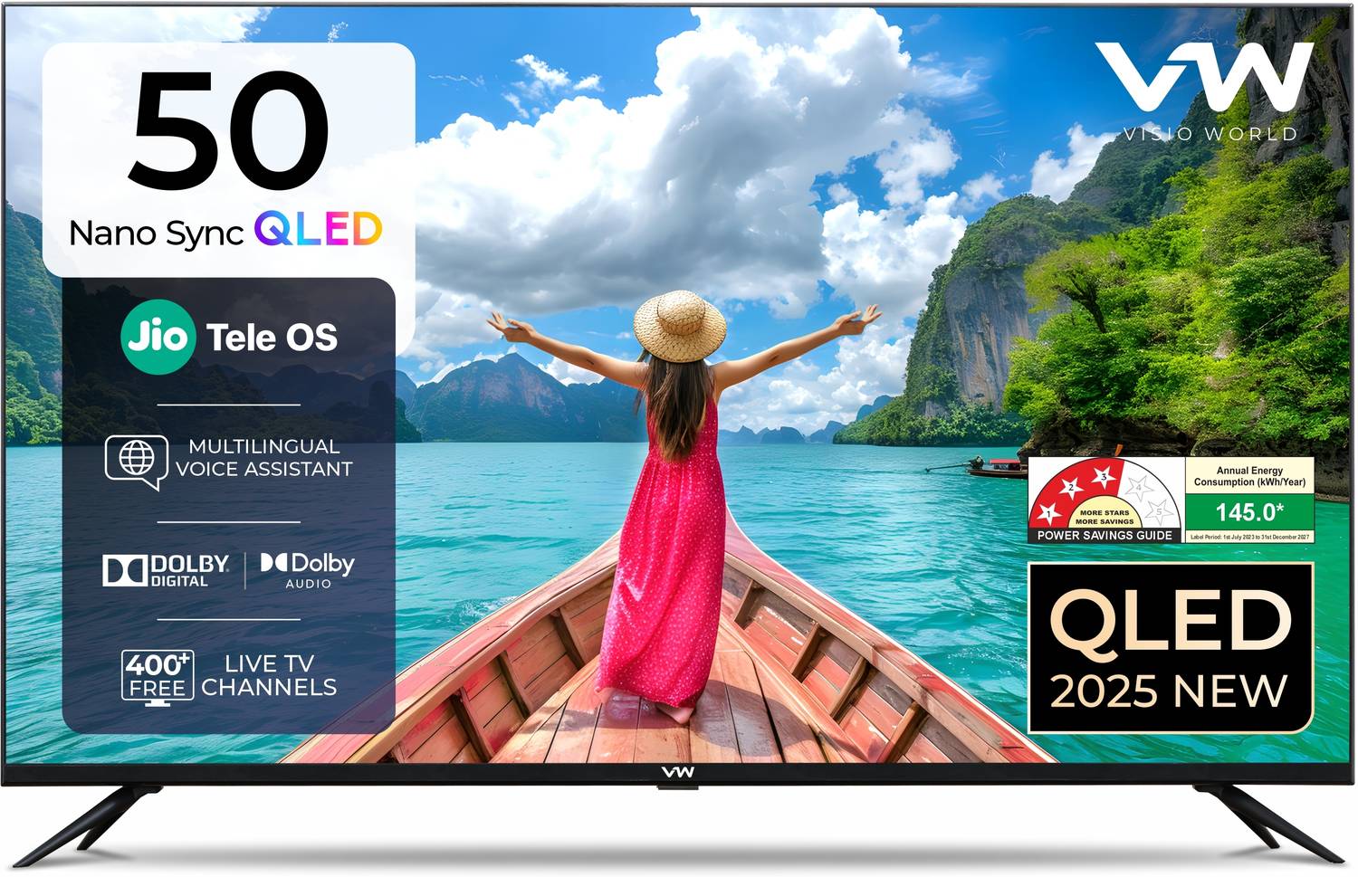 Nano Sync Series 126 cm (50 inch) QLED Ultra HD (4K) Smart JioTel