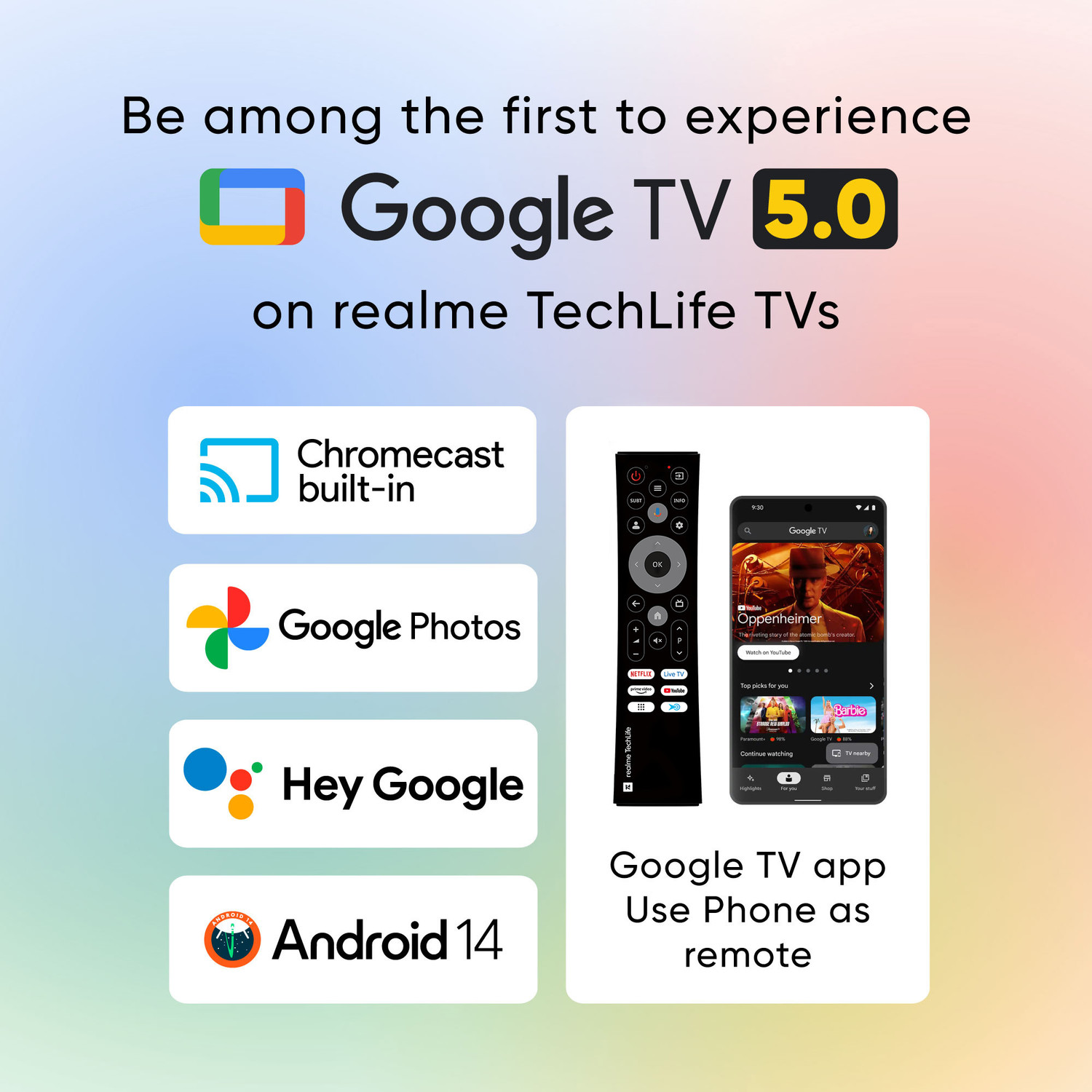 Image of realme TechLife 109 cm (43 inch) QLED Ultra HD (4K) Smart Google TV 2026 Edition