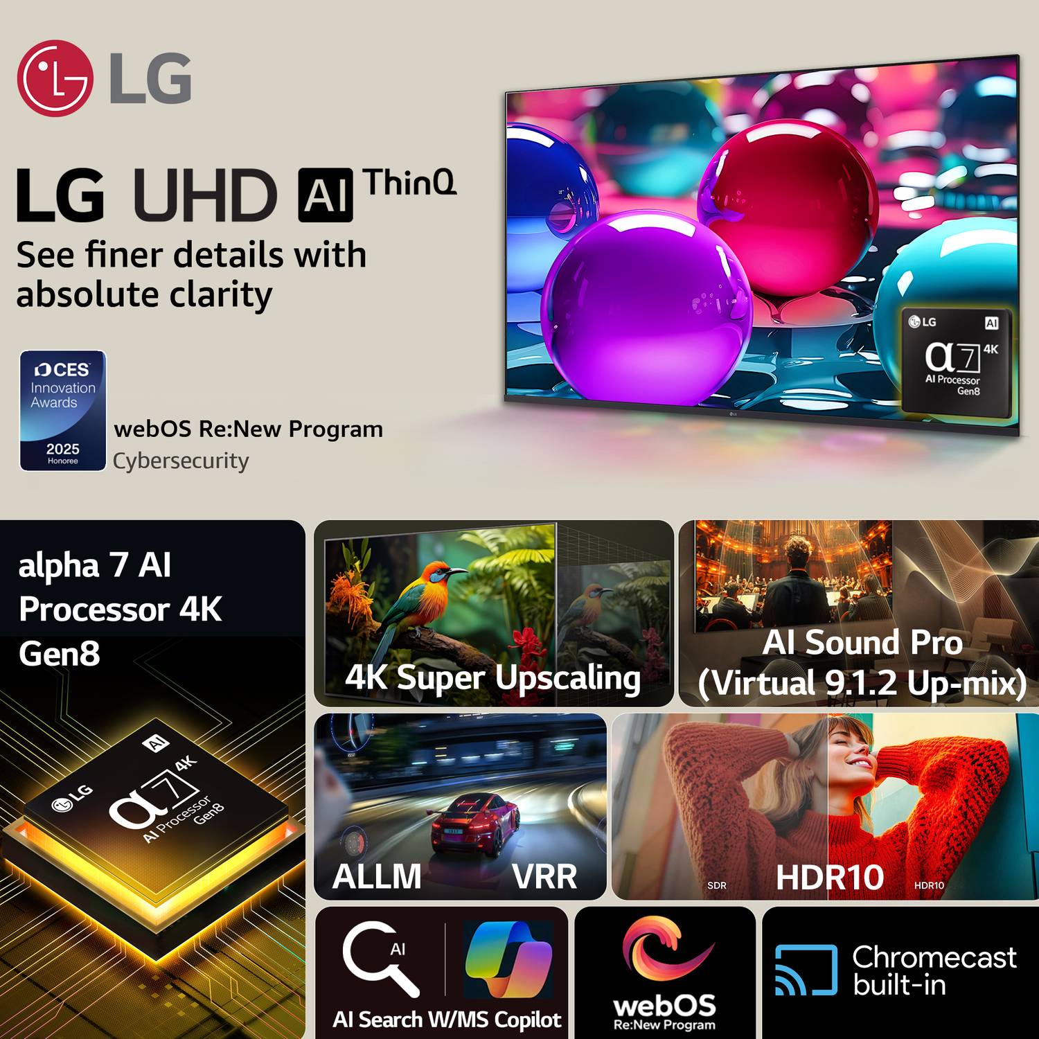 LG 43 inch 4K Ultra HD Smart TV 2025 - Image 2