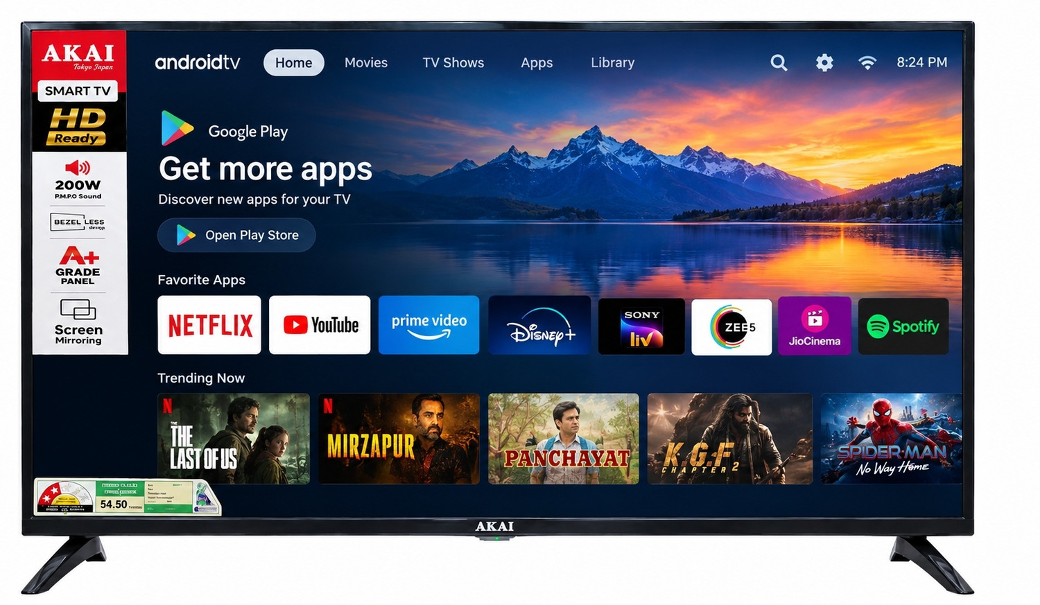 Image of Akai Akai 80 cm (32 inch) HD Ready LED Smart Android TV 2026 Edition with | A+ Grade Panel | Dynamic Color Enhancer| 200W PMPO Sound |Filmmaker Mode | HDR10| 60Hz Refresh Rate LED TV