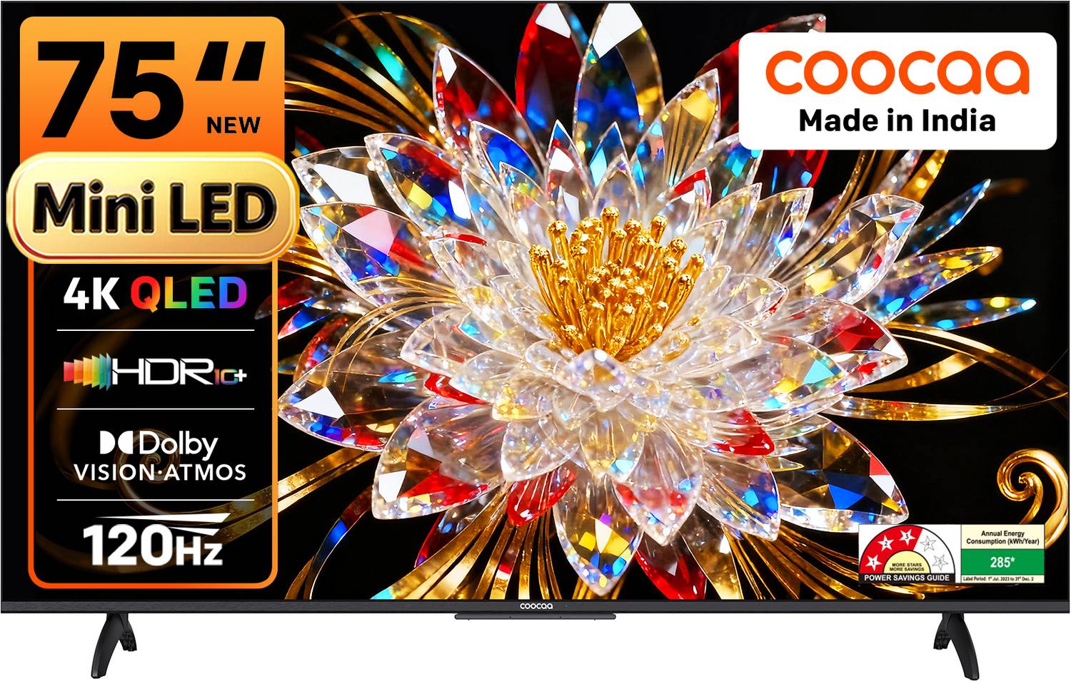 Coocaa MINI75Q 189 cm (75 inch) Ultra HD (4K) Mini LED Smart Goog