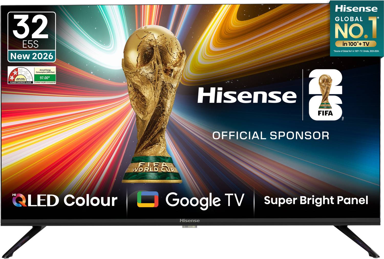 Hisense 80 cm (32 inch) QLED HD Ready Smart Google TV 2025 Edition