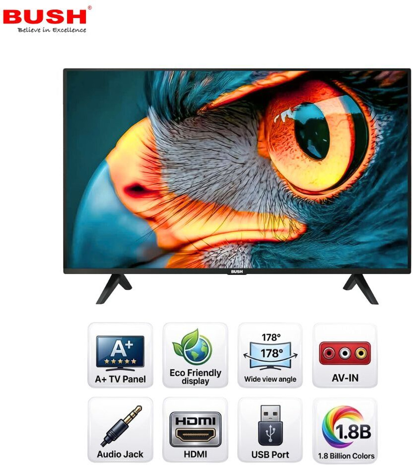 Image of Bush 109 cm (43 inch) QLED Full HD Smart Android Based TV