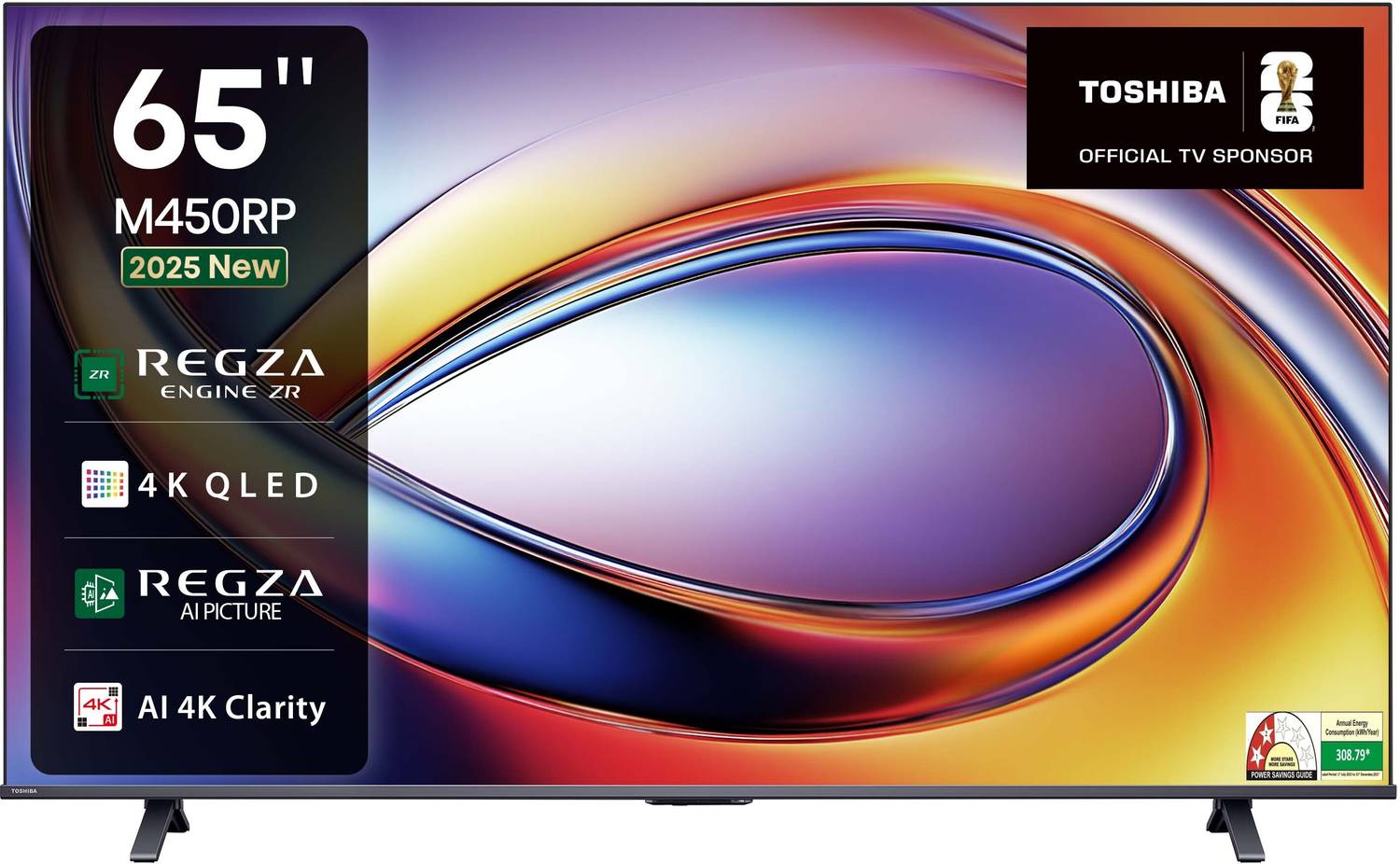 TOSHIBA 65M450RP 164 cm (65 inch) QLED Ultra HD (4K) Smart VIDAA