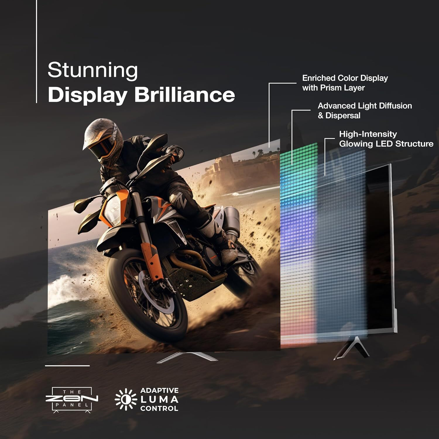 Image of Sansui 140 cm (55 inch) Ultra HD (4K) LED Smart Google TV 2025 Edition with A+ Grade IPS Panel Dolby Audio & Film Maker Mode