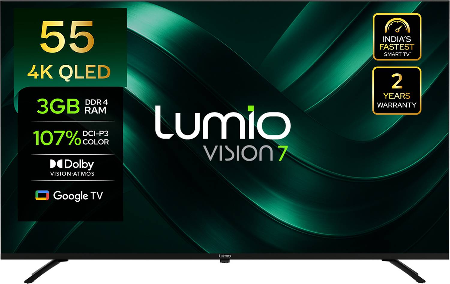 Lumio Vision 7 139 cm (55 inch) QLED Ultra HD (4K) Smart Google T