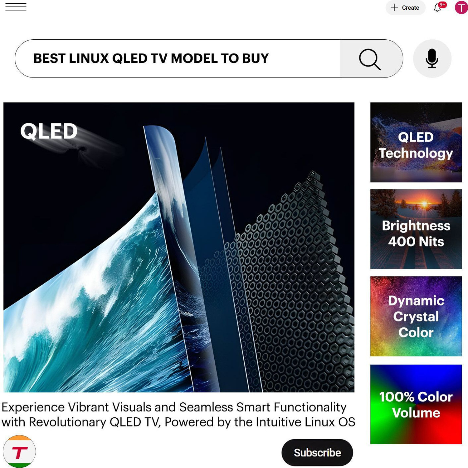 Thomson Alpha QLED 80 cm (32 inch) QLED HD Ready Smart Linux TV with ...
