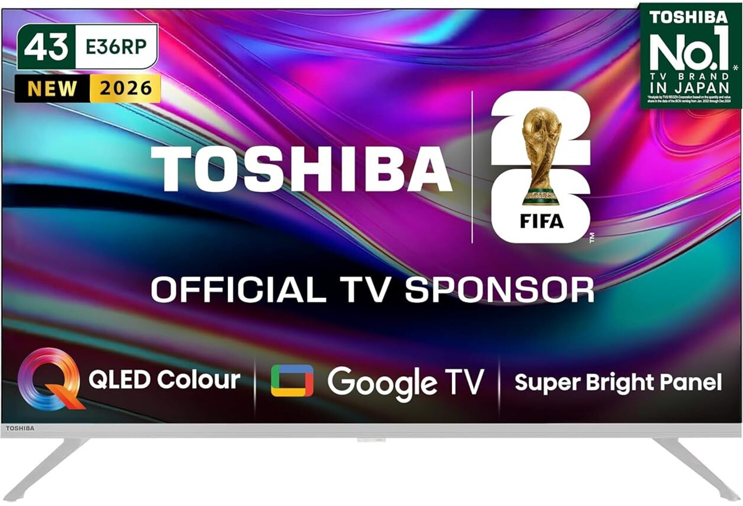 Image of TOSHIBA 108 cm (43 inch) QLED HD Ready Smart Google TV 2025 Edition