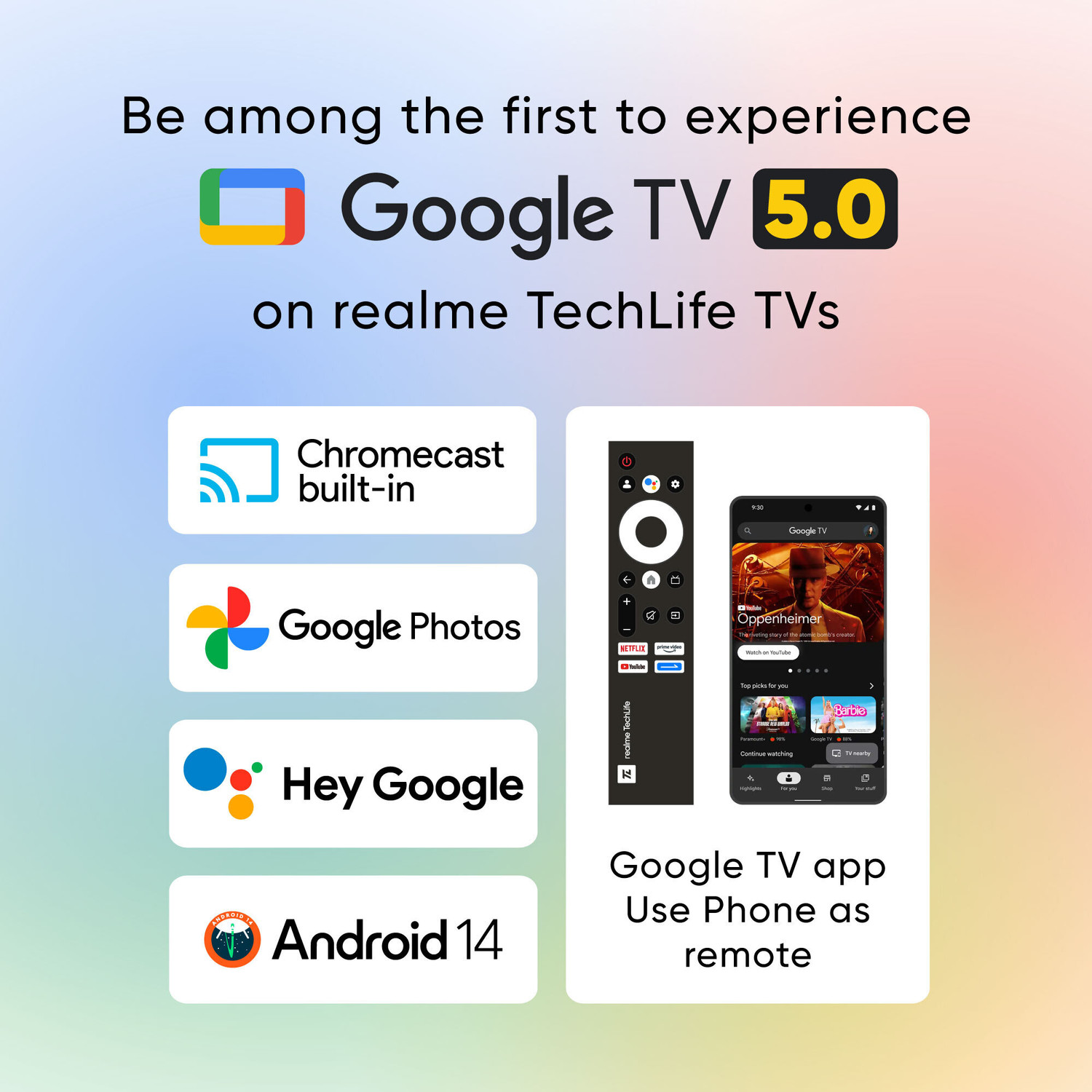Image of realme TechLife 165 cm (65 inch) Ultra HD (4K) LED Smart Google TV with 5.0 with Dolby Audio, and 40 W downfiring speaker