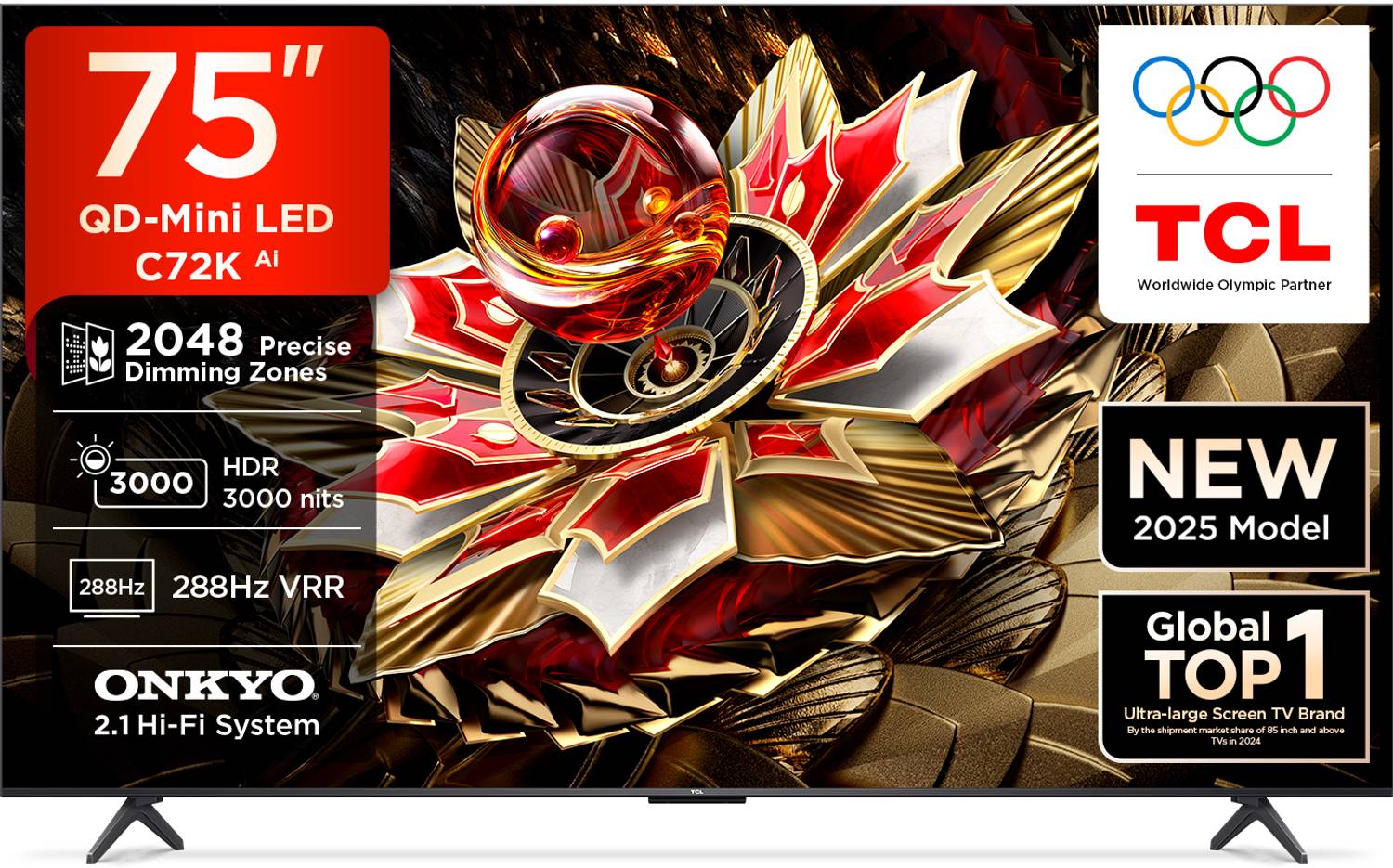 TCL C72K 189 cm (75 inch) Ultra HD (4K) Mini LED Smart Google TV