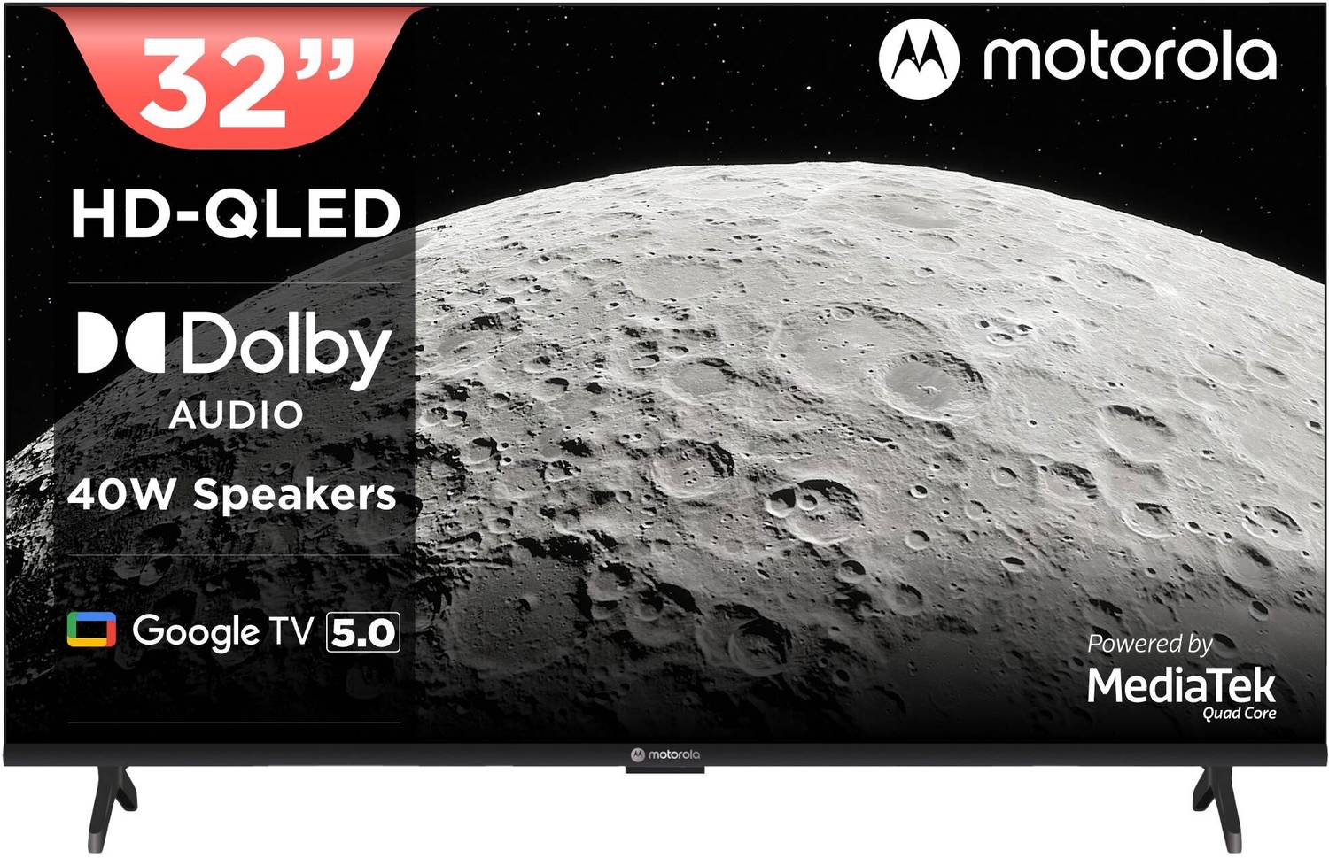 MOTOROLA 80 cm (32 inch) QLED HD Ready Smart Google TV 2025 Editi