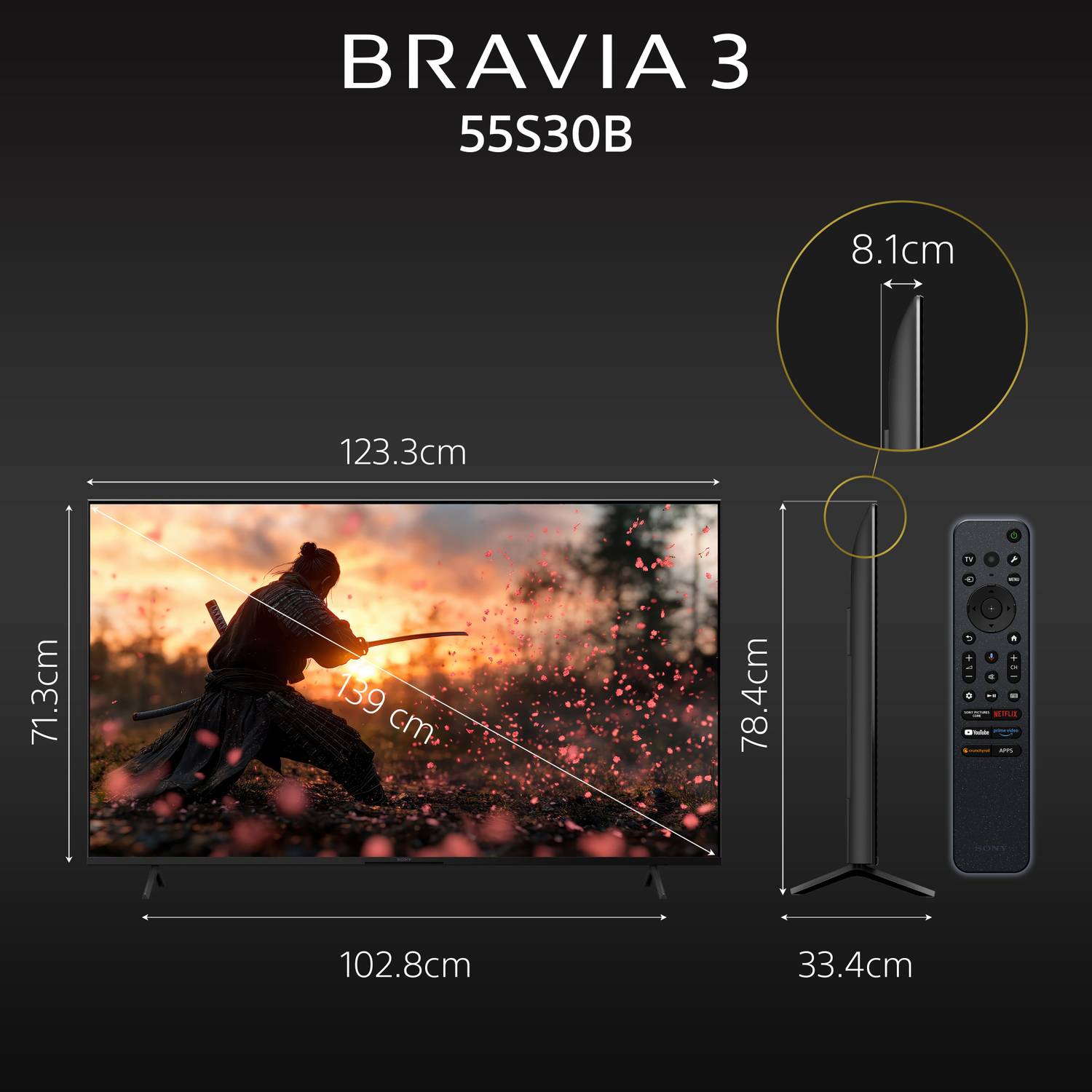 Sony Bravia 3 138.8 cm (55 inch) Ultra HD (4K) LED Smart Google T... more