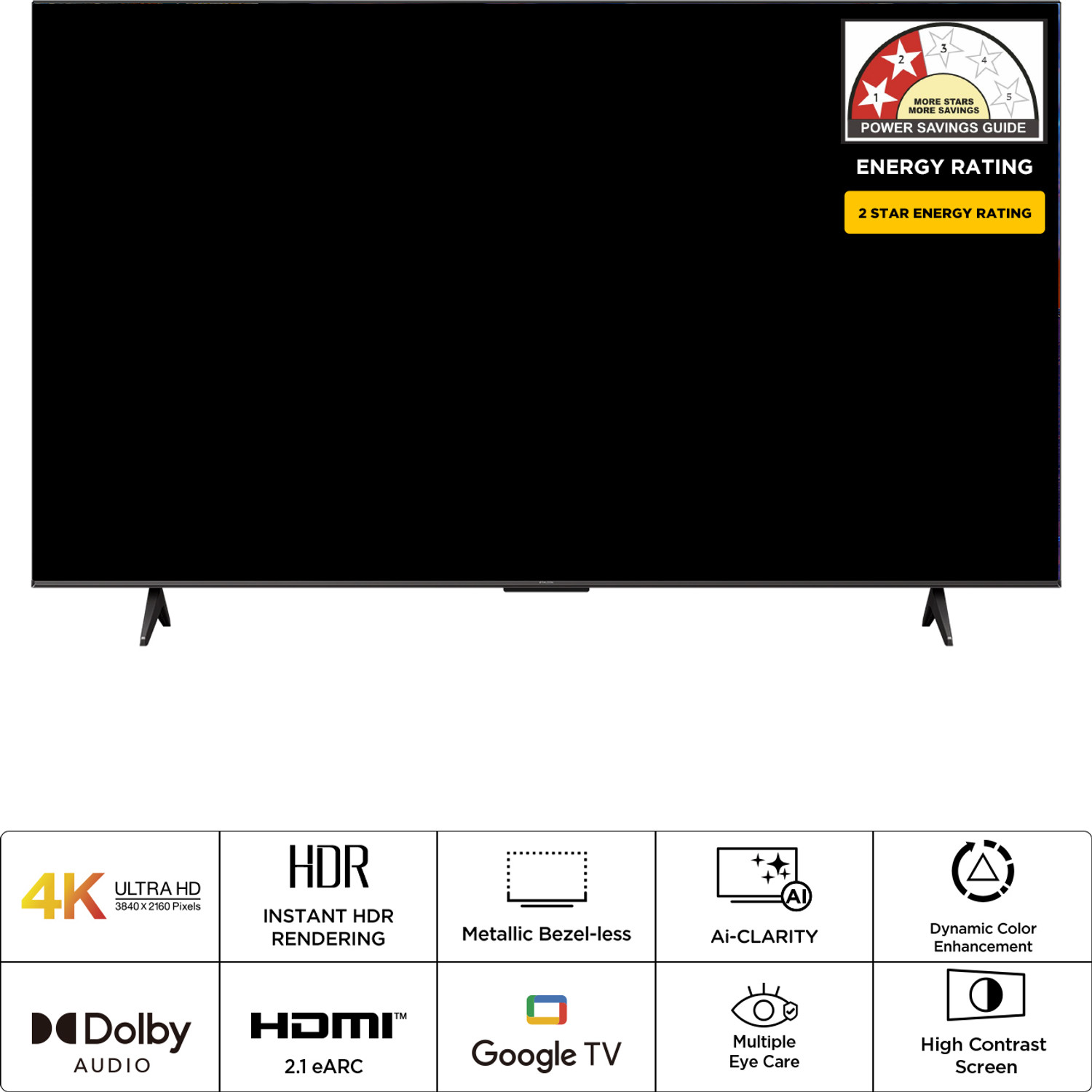 Image of iFFALCON U64 108 cm (43 inch) Ultra HD (4K) LED Smart Google TV with 24W Audio, HDR10