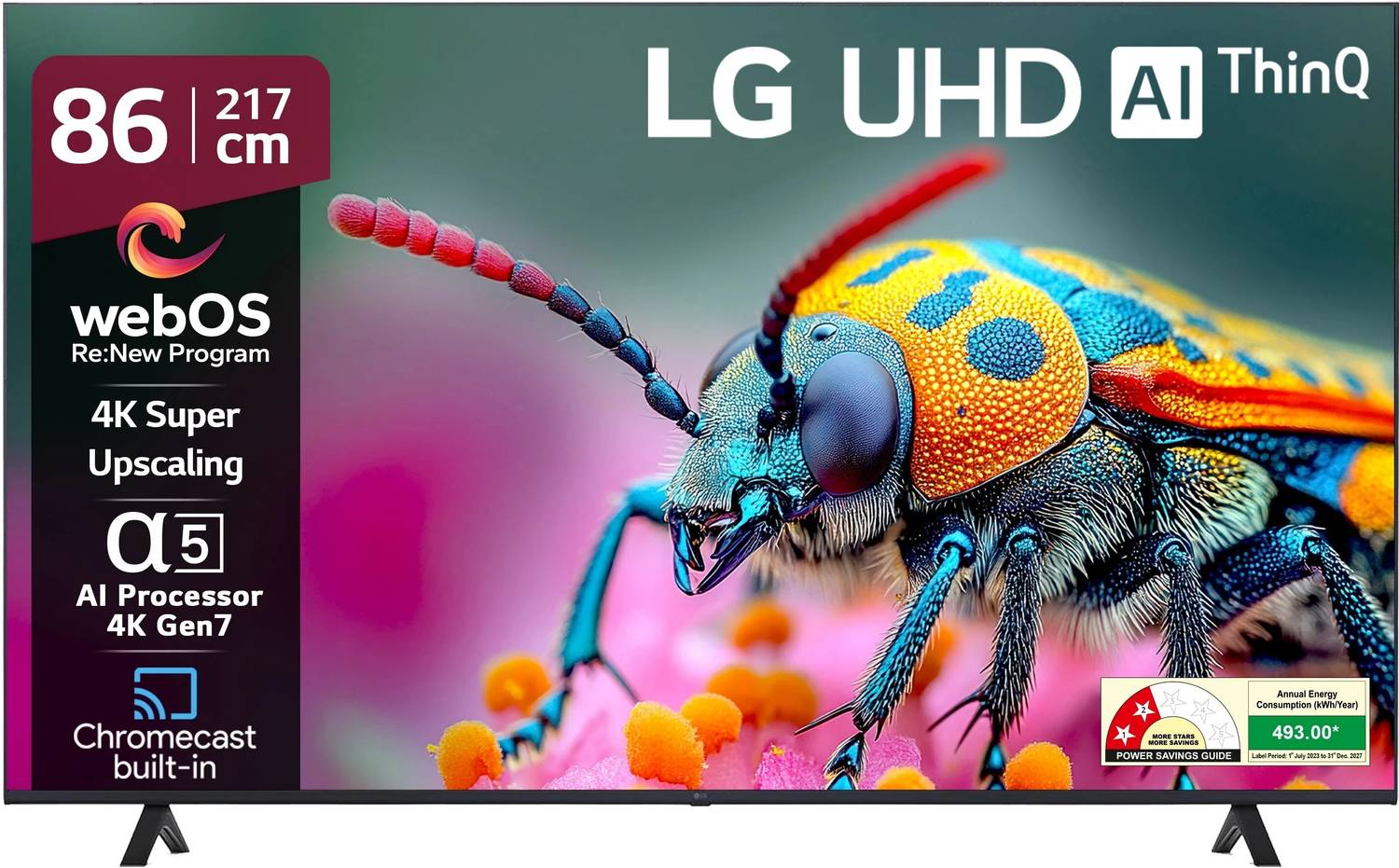AI TV UT8050 217 cm (86 inch) Ultra HD (4K) LED Smart WebOS TV wi