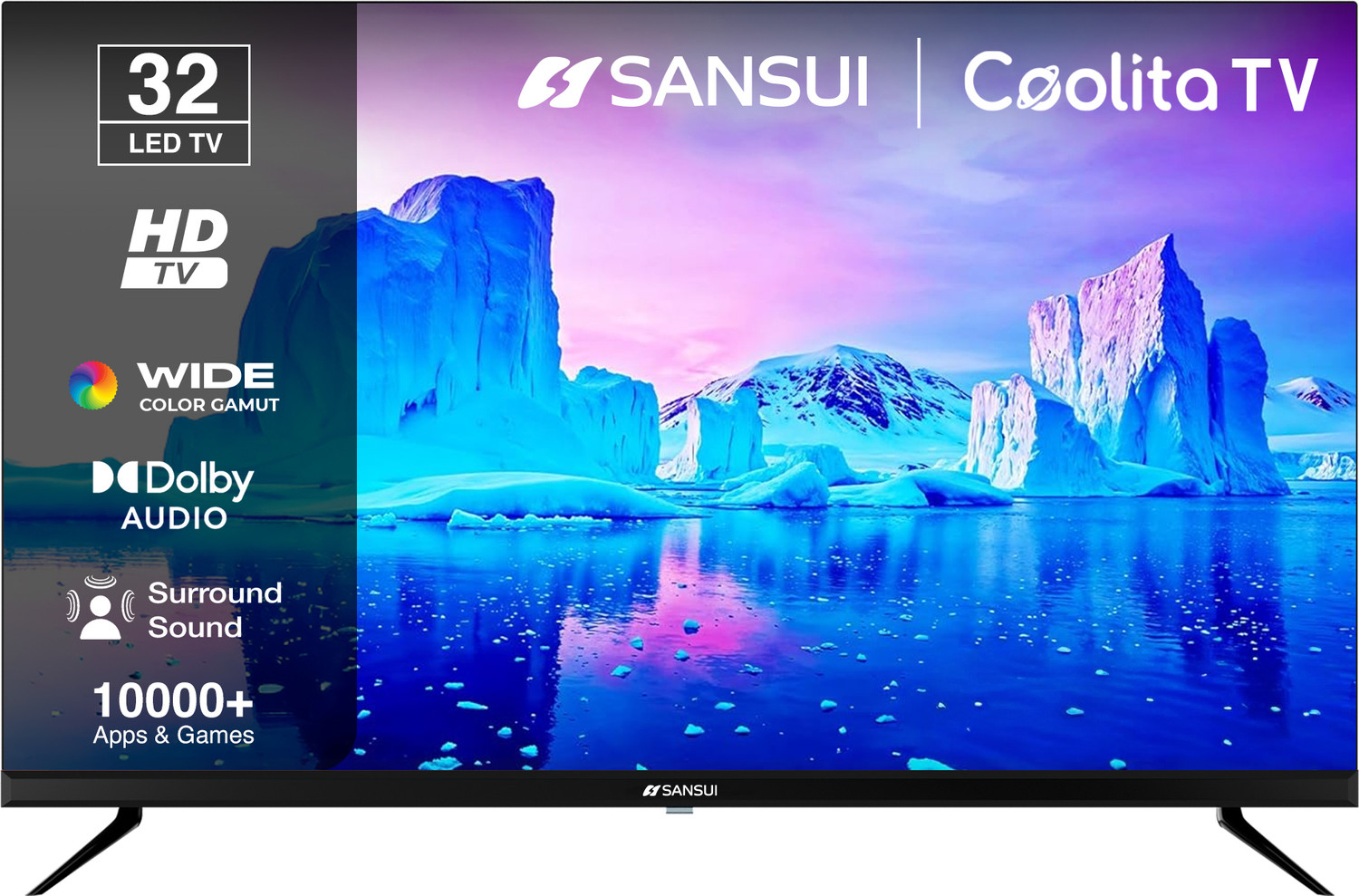 Image of Sansui 80 cm (32 inch) HD Ready LED Smart Coolita TV with IPS Panel| Dolby Audio| Surround Sound| 60Hz Refresh Rate