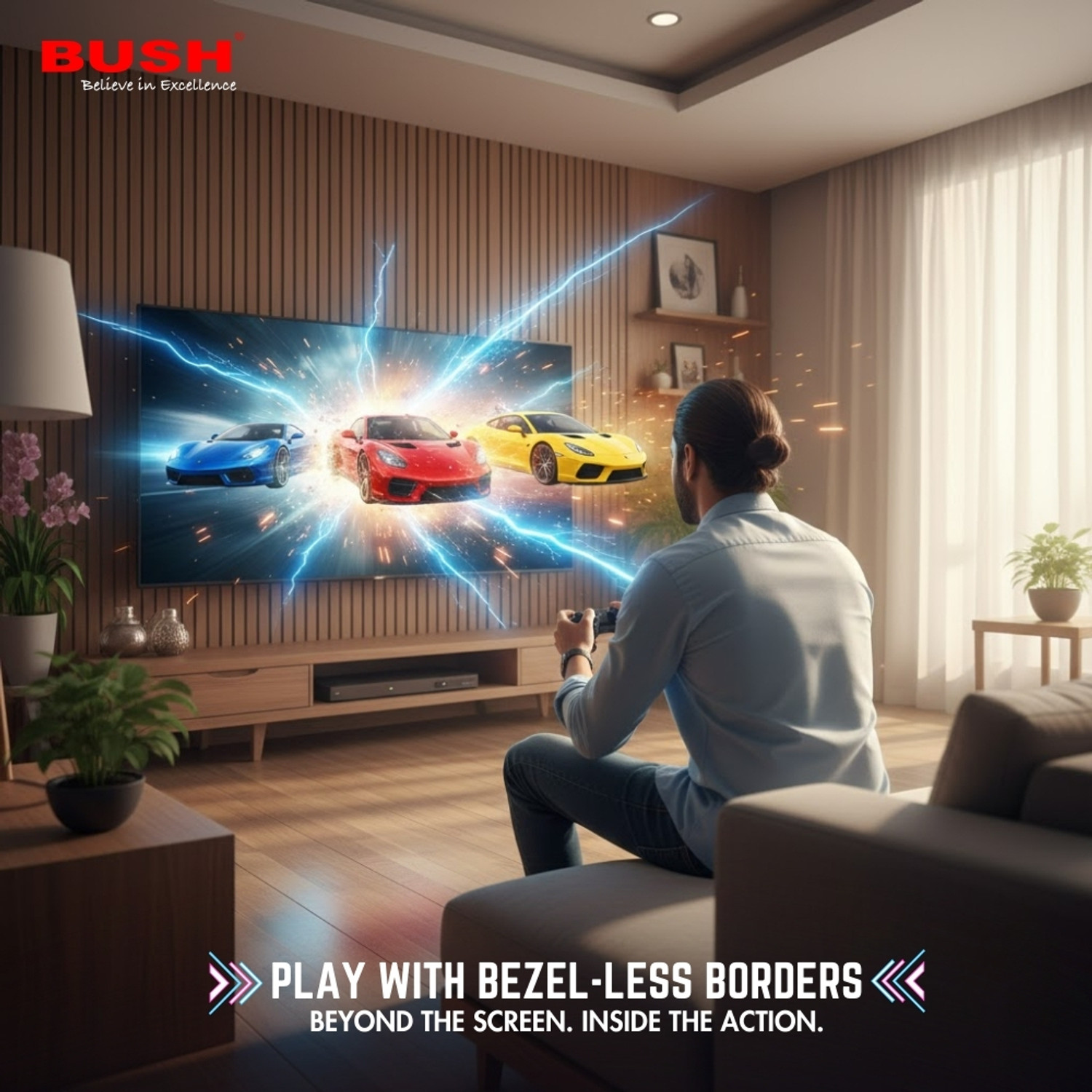 Image of Bush 140 cm (55 inch) Ultra HD (4K) LED Smart Android Based TV