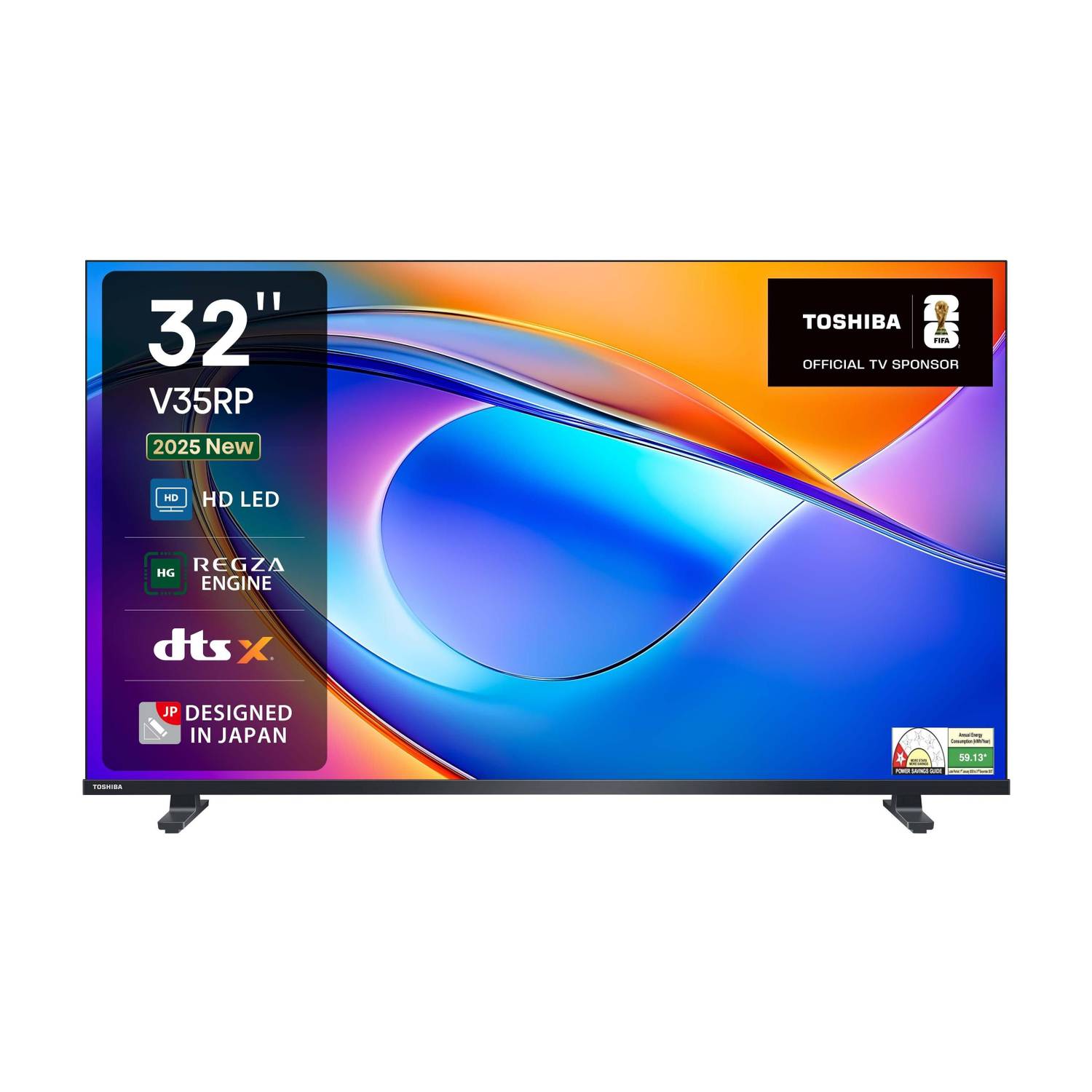 TOSHIBA 32V35RP 80 cm (32 inch) HD Ready LED Smart VIDAA TV with Quantum Dot Color| Dolby Vision Atmos| 4K AI Upscalar
