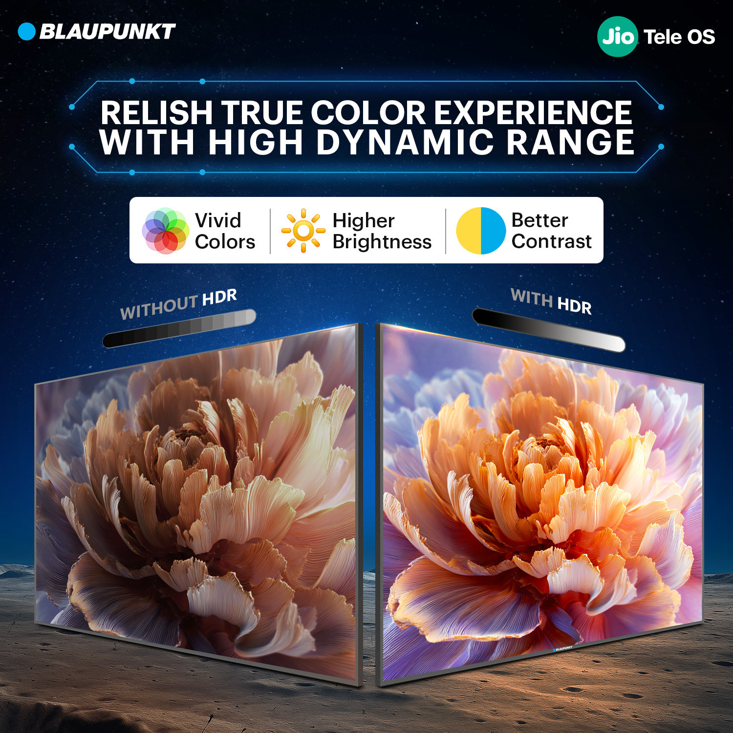 Image of Blaupunkt 80 cm (32 inch) QLED HD Ready Smart JioTele OS TV 2026 Edition with 48W Sound Output 2 Speaker 350 Nits Brightness 400+ free live TV channels 300+ JioGames Web Browser Sports Mode Bezel Less Design