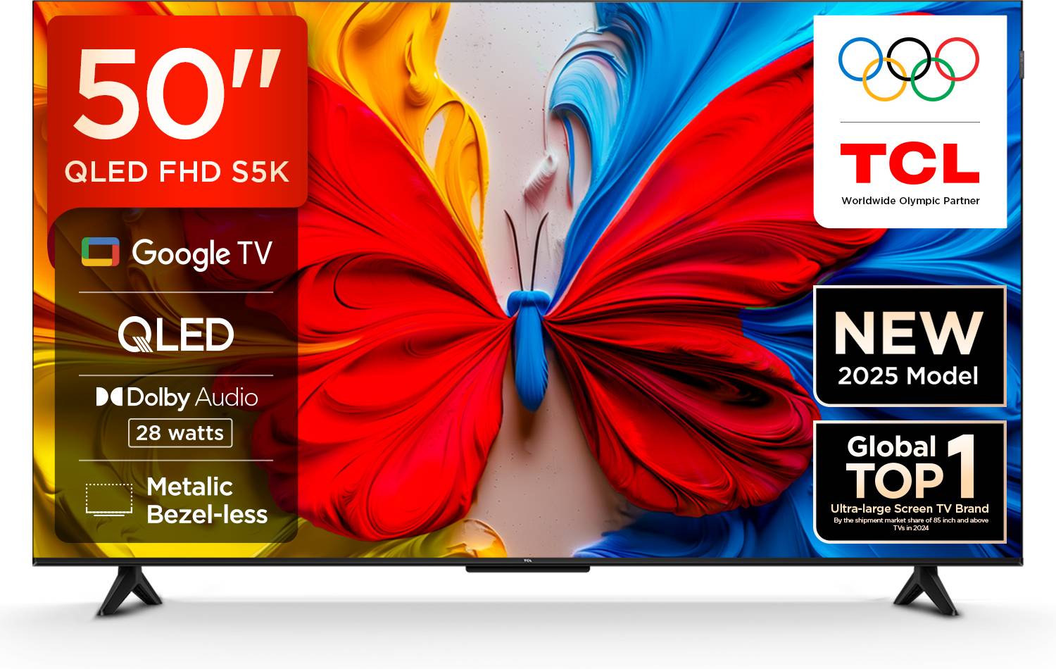 TCL S5K 50 inch QLED Full HD Smart TV - Image 1
