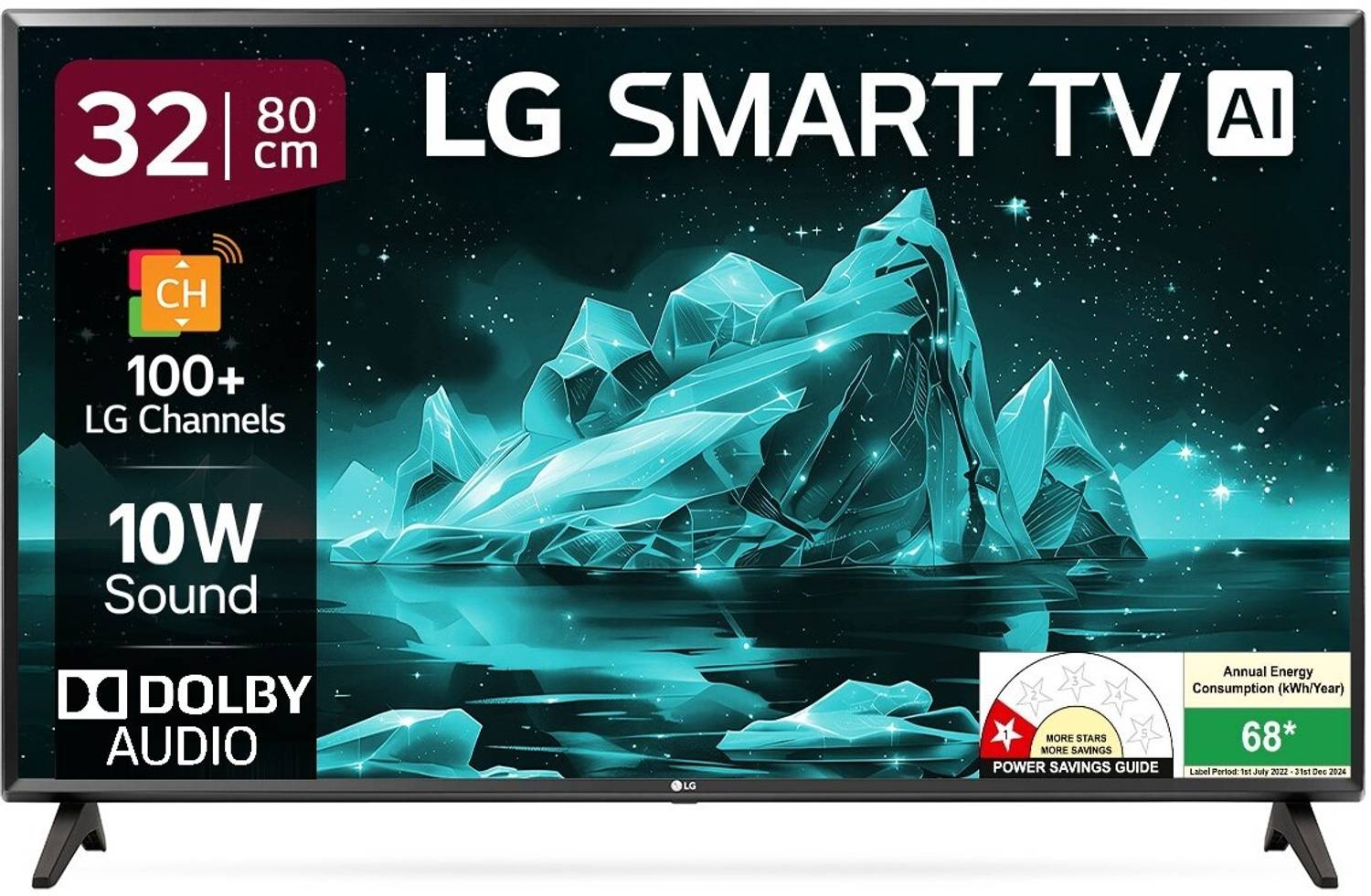 LG 32LMBPTC 80 cm (32 inch) HD Ready LED Smart WebOS TV with Core