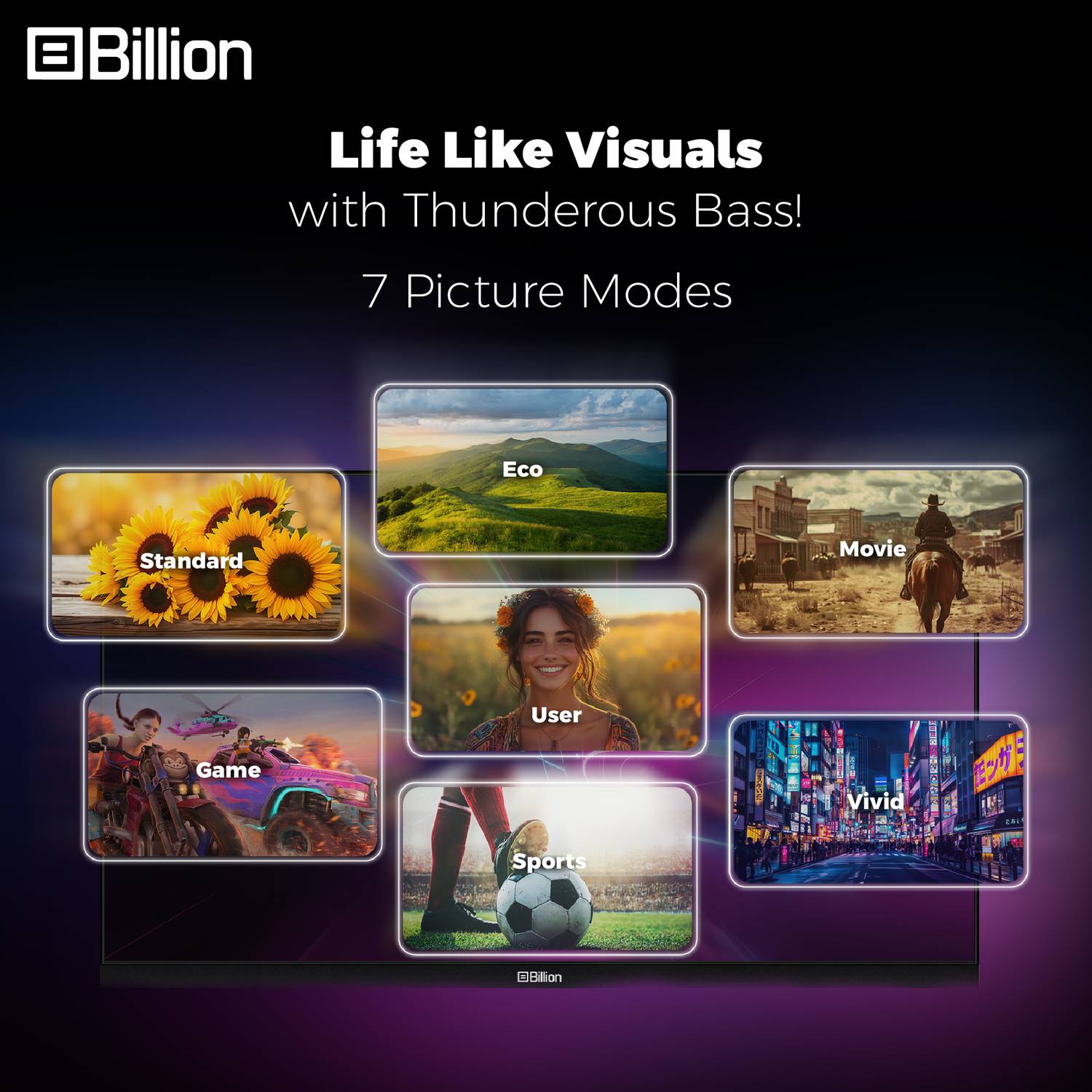 Billion 32 inch HD Ready LED Smart TV - Image 3