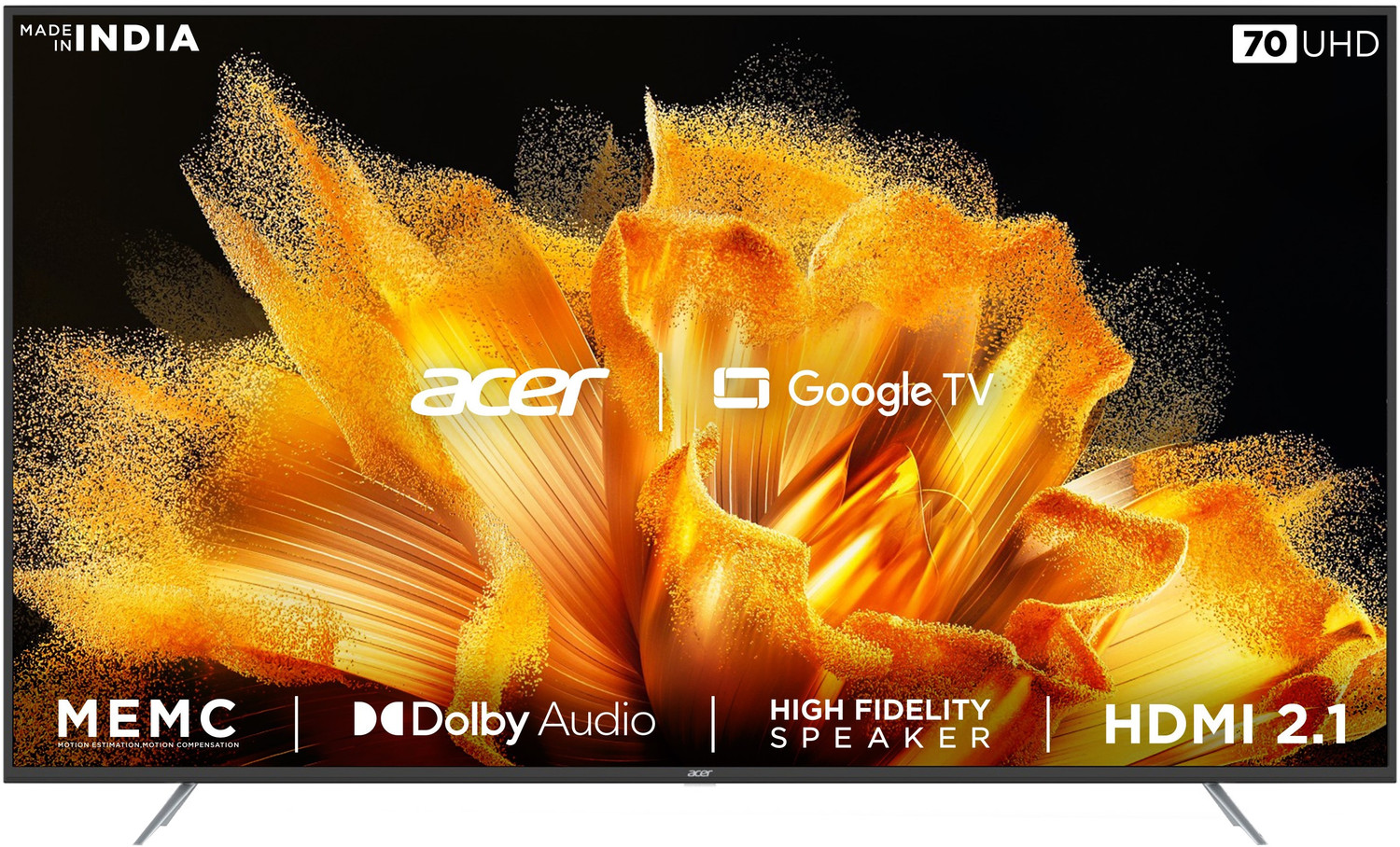 Image of Acer 177 cm (70 inch) Ultra HD (4K) LED Smart Google TV