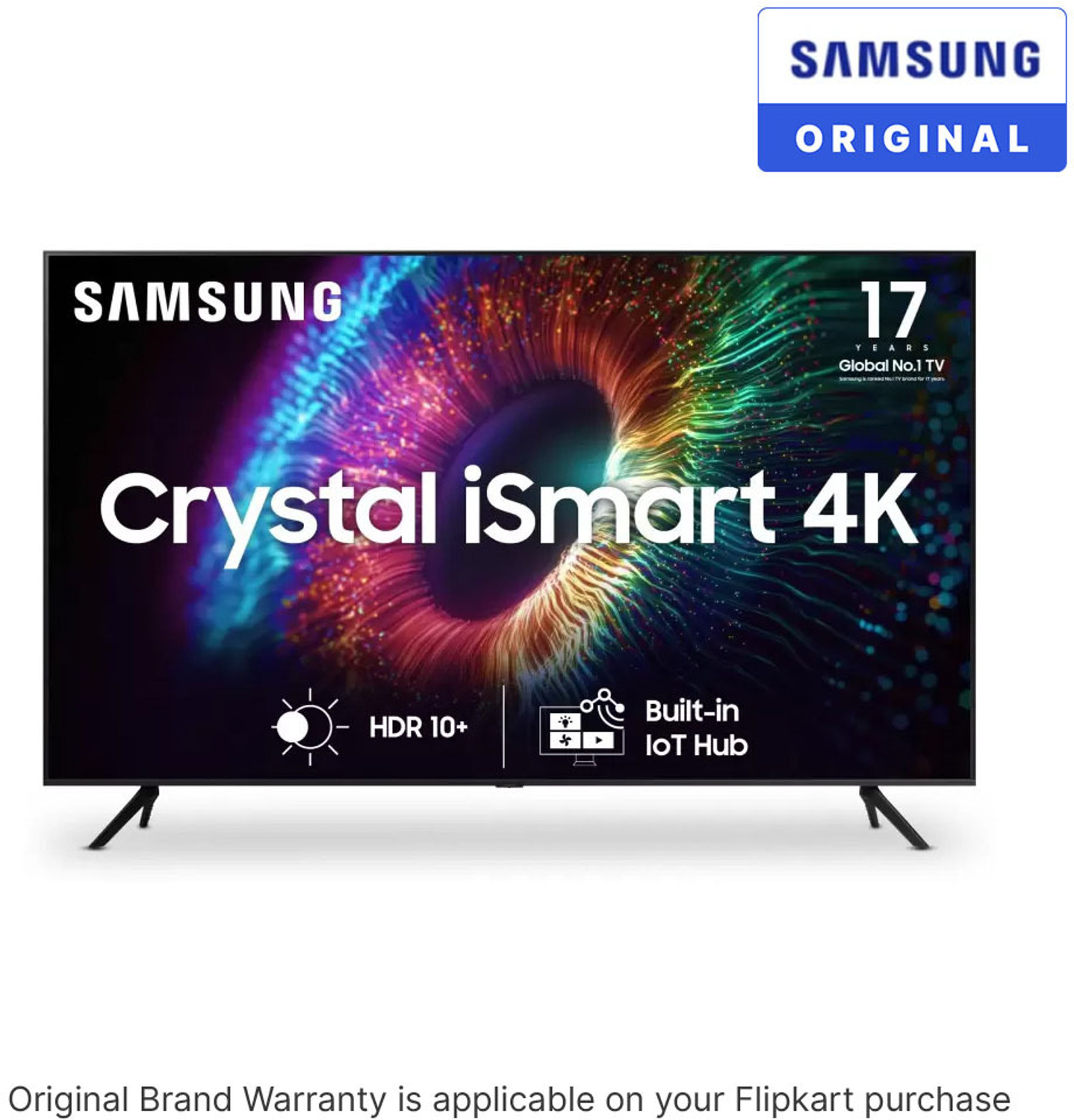 Image of Samsung Crystal 4K iSmart Series 108 cm (43 inch) Ultra HD (4K) LED Smart Tizen TV with Crystal Processor 4K | PurColor | One Billion Color | HDR 10+ Support | TV Key | Triple Protection | ConnectShare | SmartThings App Support | Knox Security