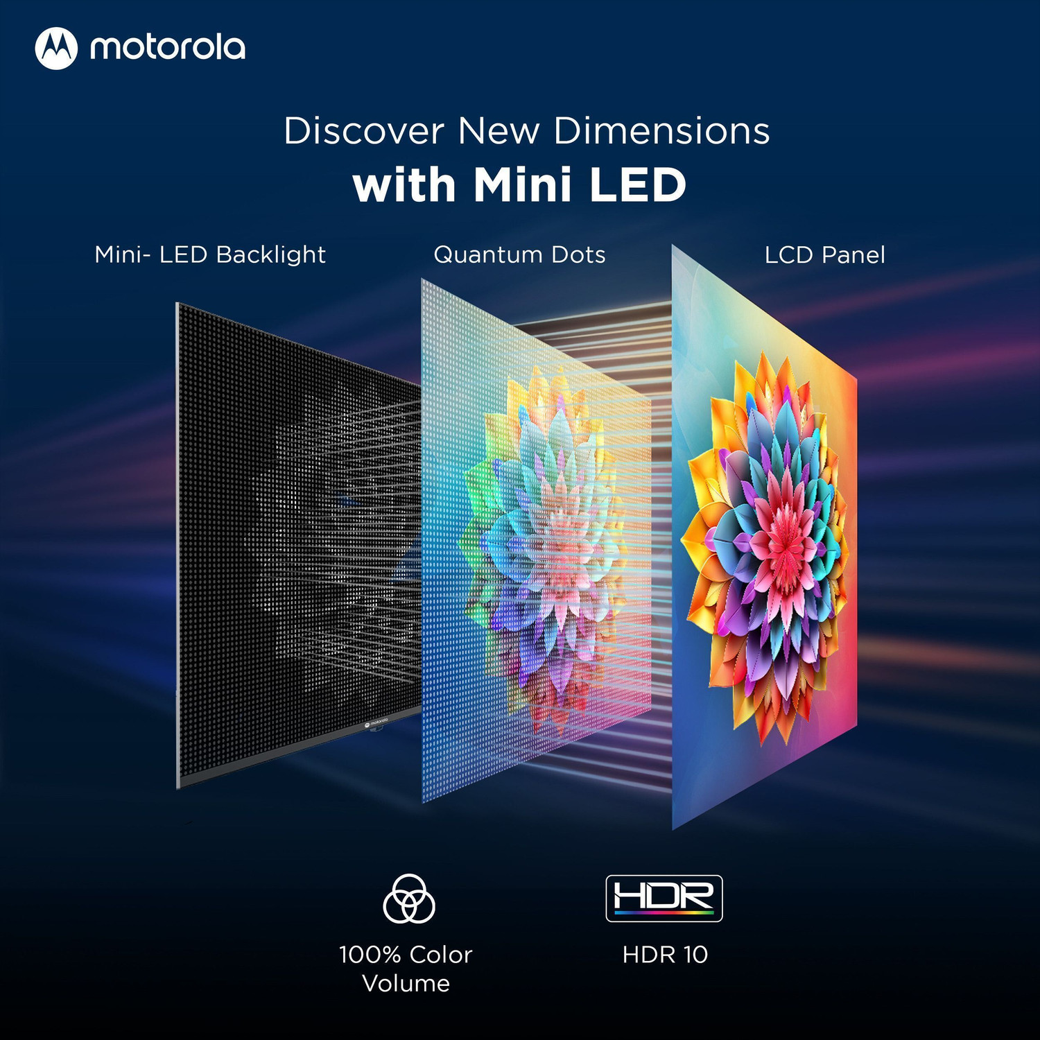 Image of MOTOROLA 127 cm (50 inch) Ultra HD (4K) Mini LED Smart Google TV with Edition with Dolby Vision & Dolby Atmos