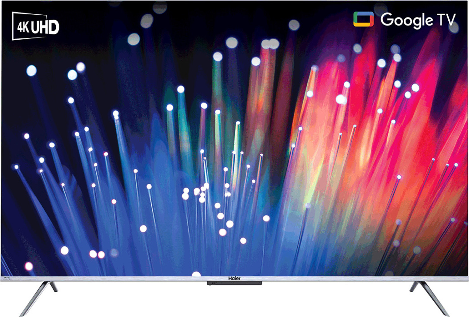 Image of Haier 127 cm (50 inch) QLED Ultra HD (4K) Smart Google TV with features Dolby Vision and Dolby Atmos, Hands-Free Voice Control with Google Assistant, and MEMC 60Hz technology